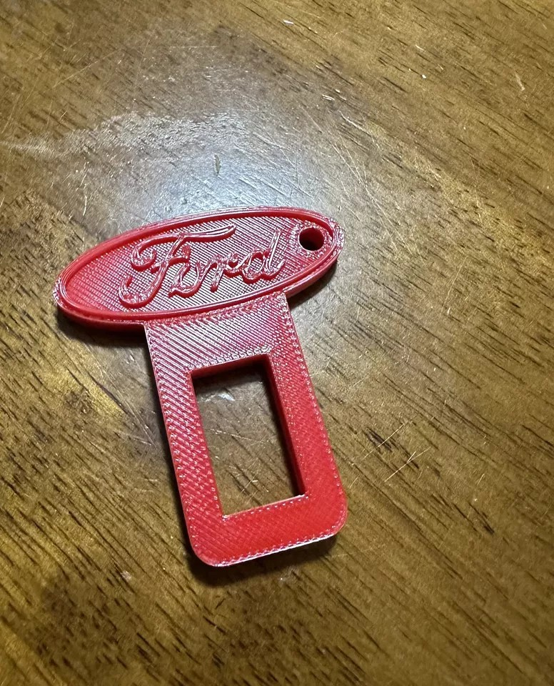 2 Universal ford design Car Seat Belt Clips/ keychain 