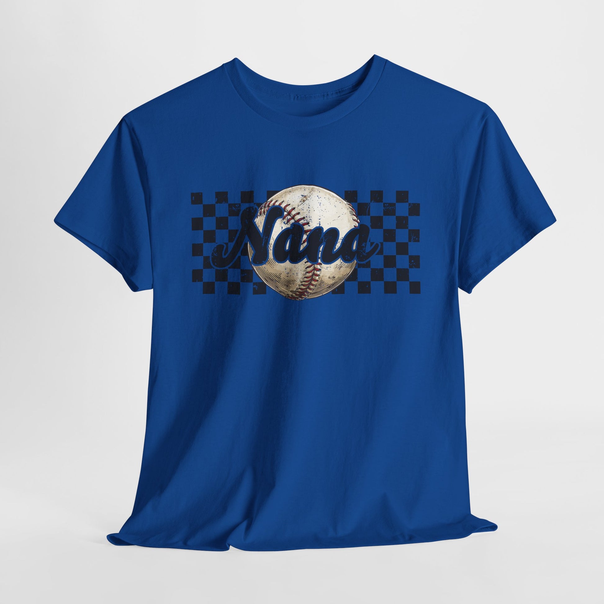 Personalized Baseball Nana Tee, Unisex Heavy Cotton Shirt for Grandparents, Sports Gift, Soft Tee for Mother's Day, Birthday Celebration