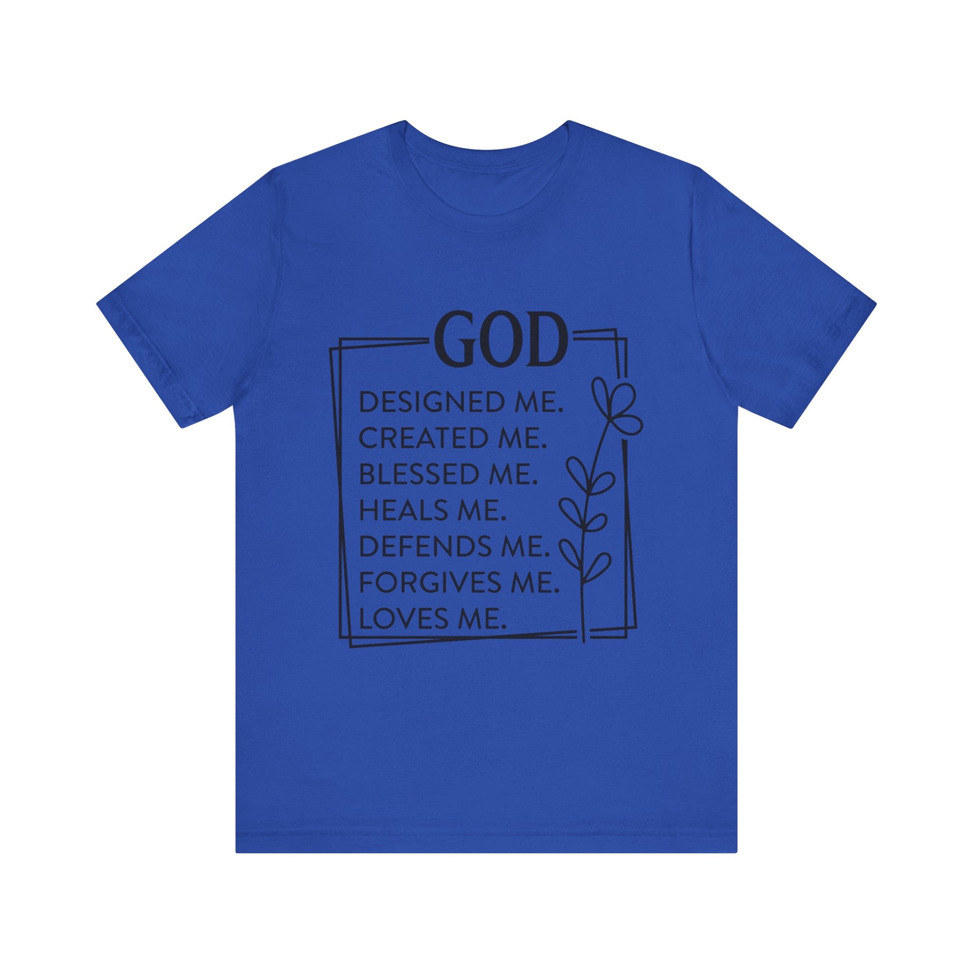 God Designed Me Jersey Short Sleeve Tee