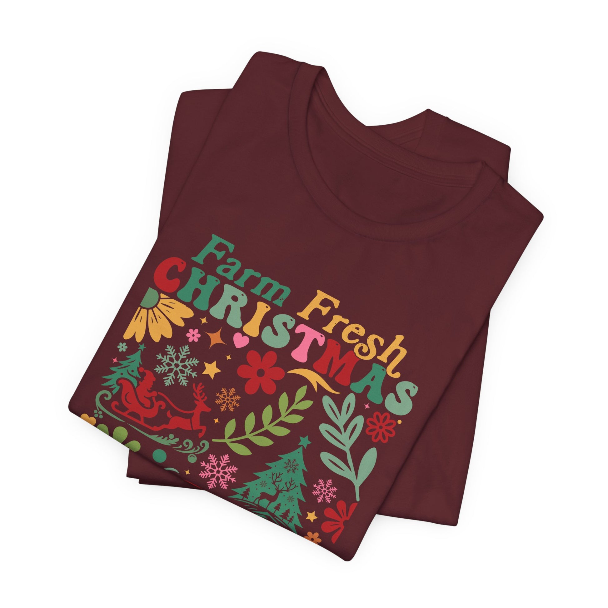Farm Fresh Retro Jersey Short Sleeve Bella Canvas Tee