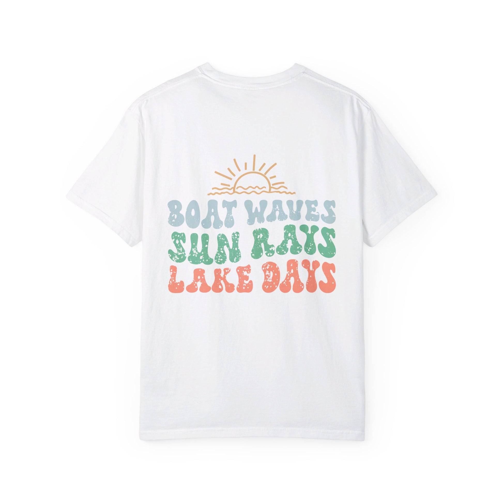Lake Days Comfort Color T-shirt/ Front & Back Design