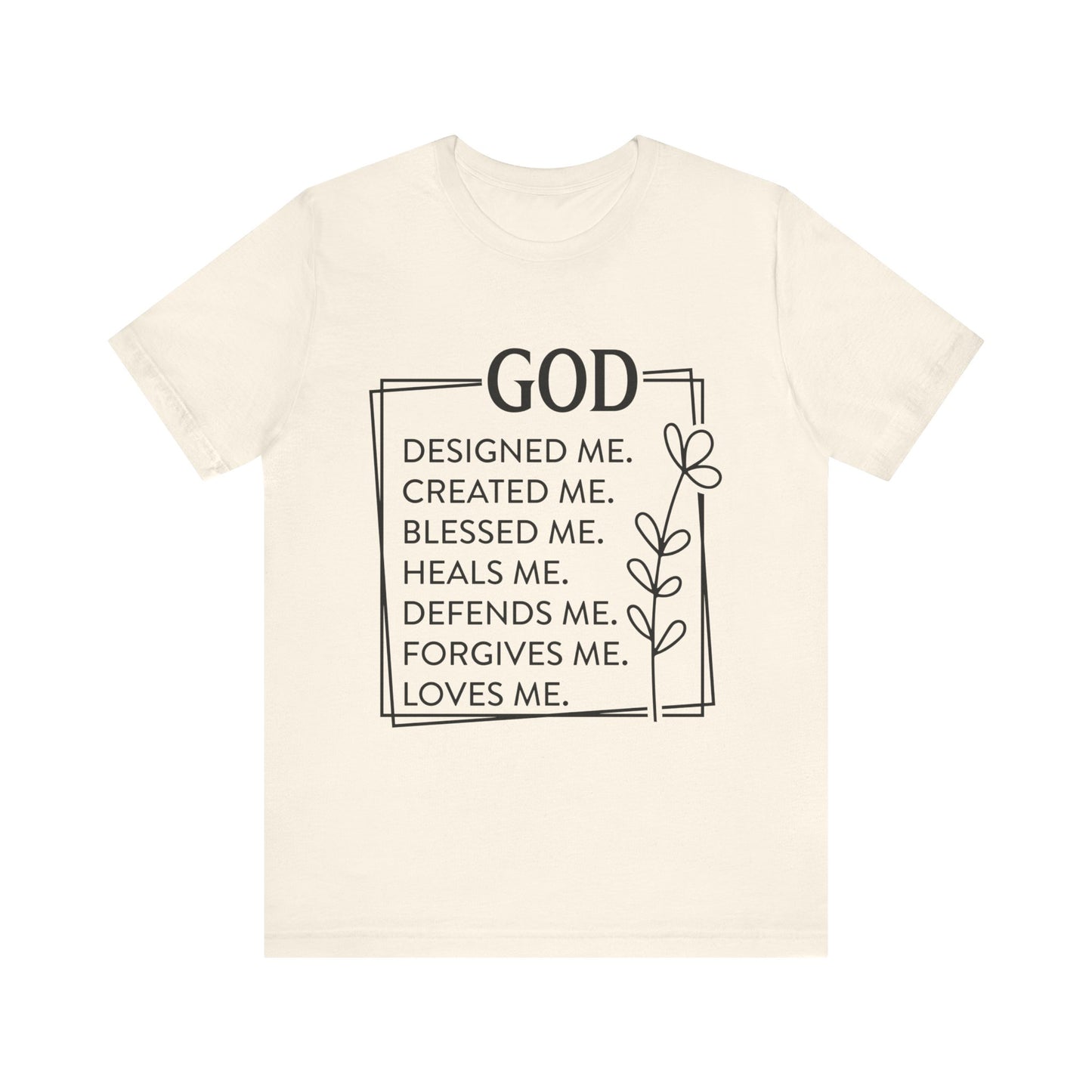 God Designed Me Jersey Short Sleeve Tee