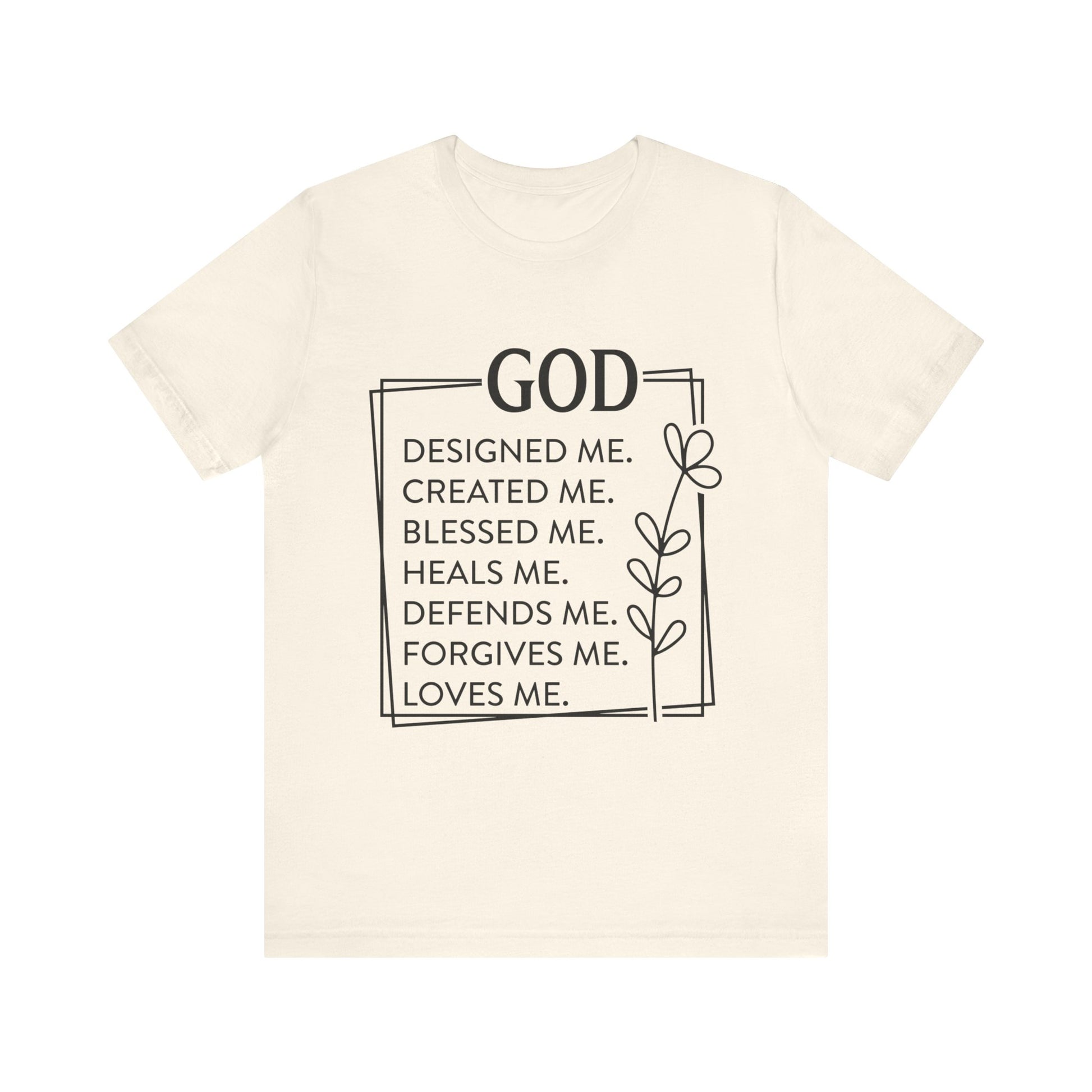 God Designed Me Jersey Short Sleeve Tee