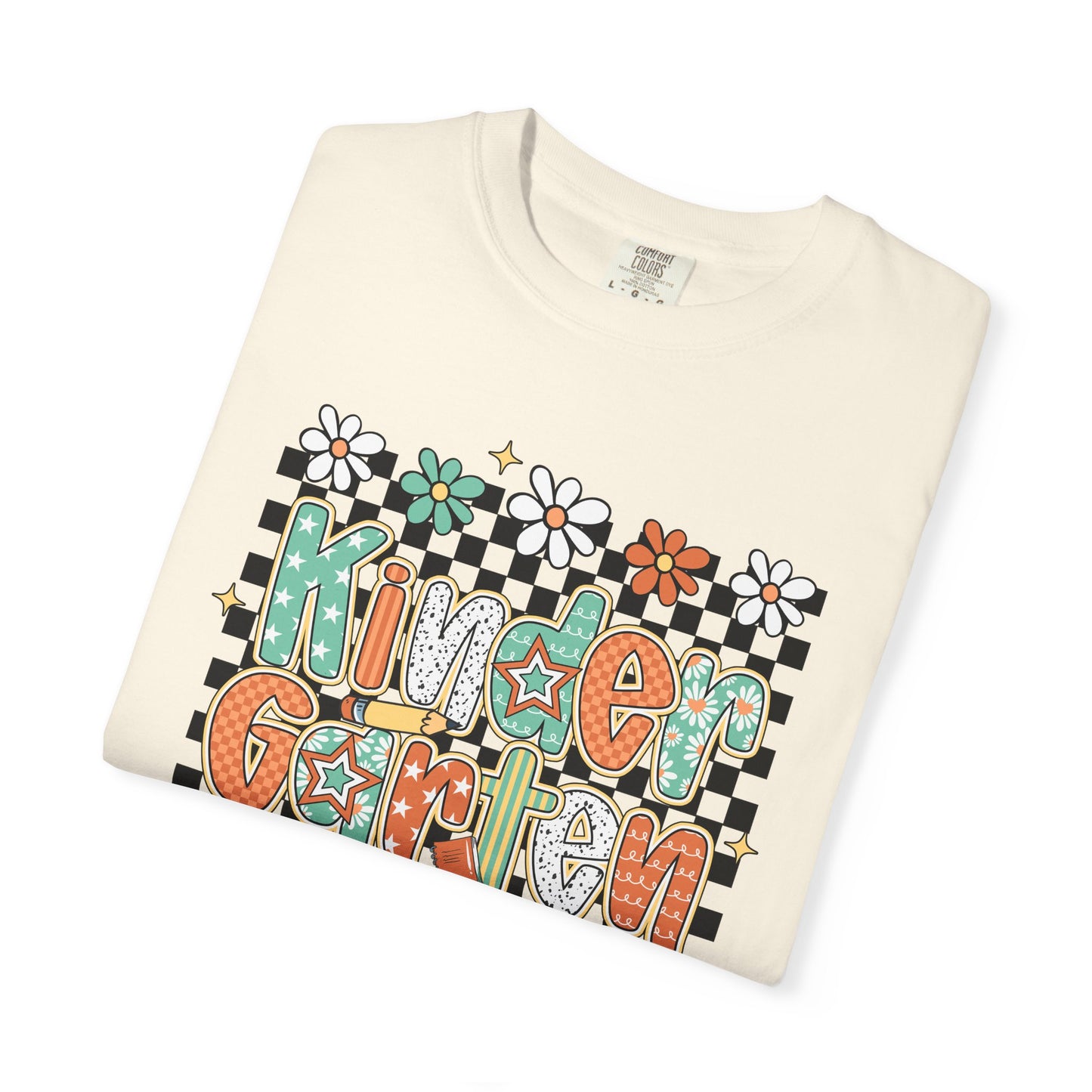 Kindergarter Teacher Garment-Dyed T-shirt, Educator Gift Tee, School Teacher Shirt, Classroom Apparel, Teacher Appreciation