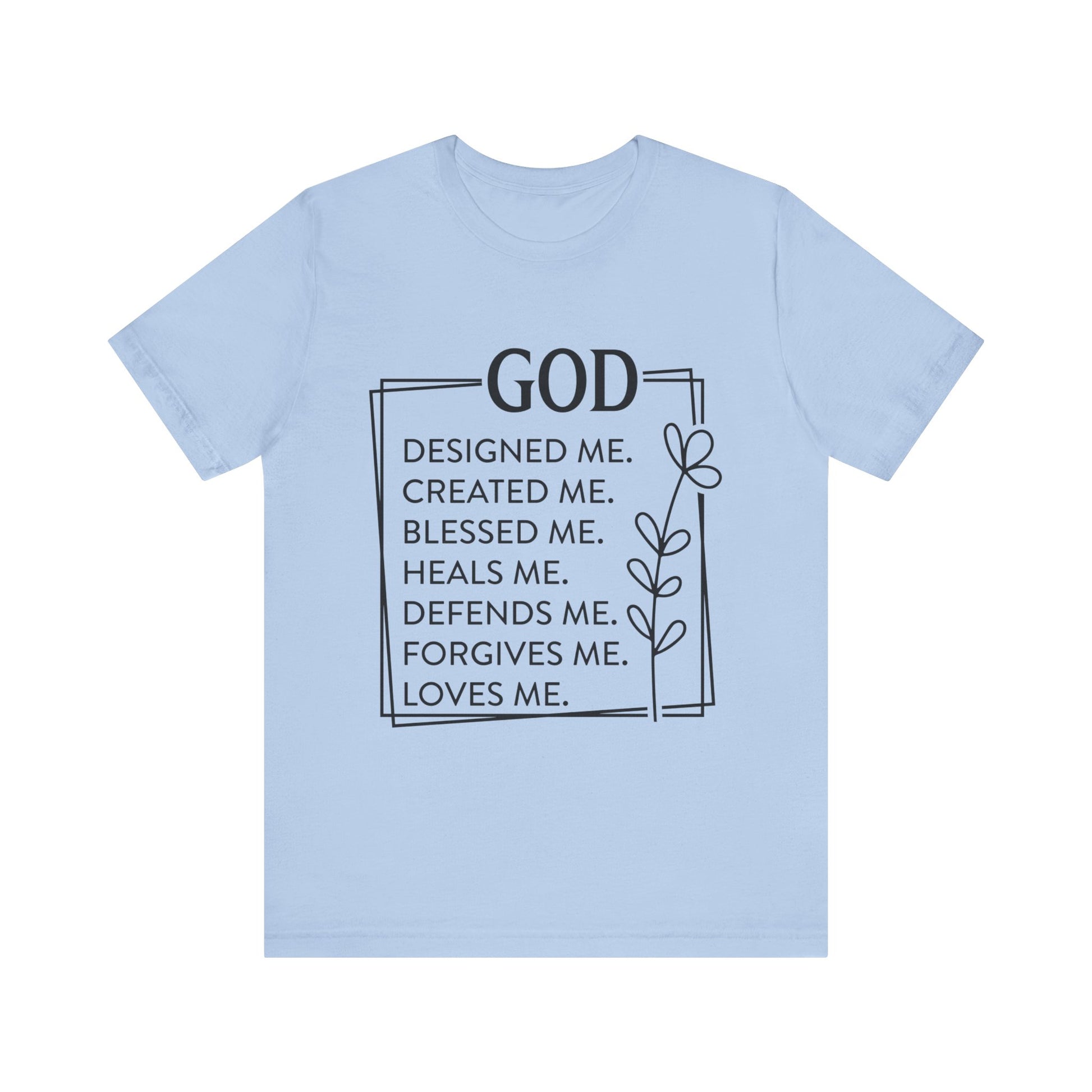 God Designed Me Jersey Short Sleeve Tee