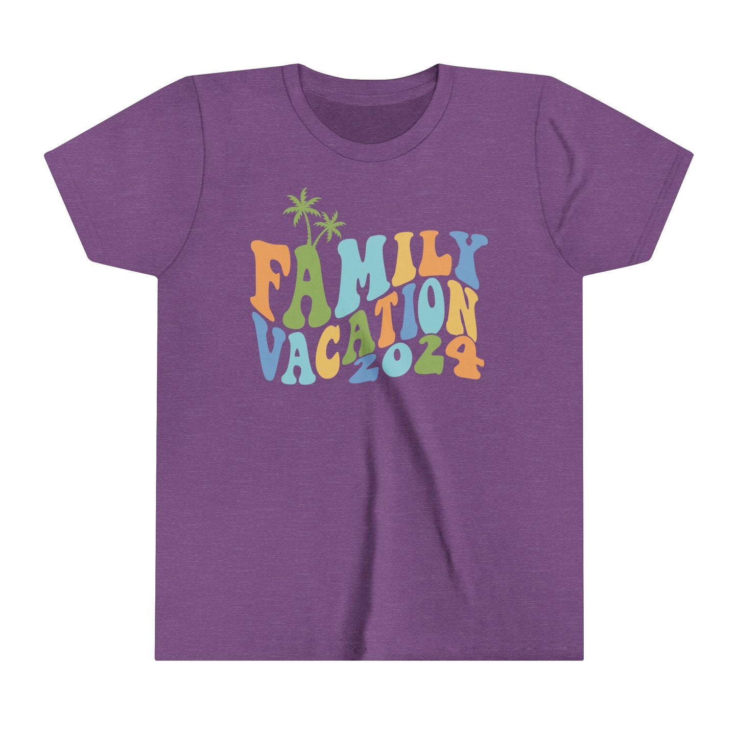 Family Vacation 2024 Matching Family Unisex Youth Short Sleeve Tee