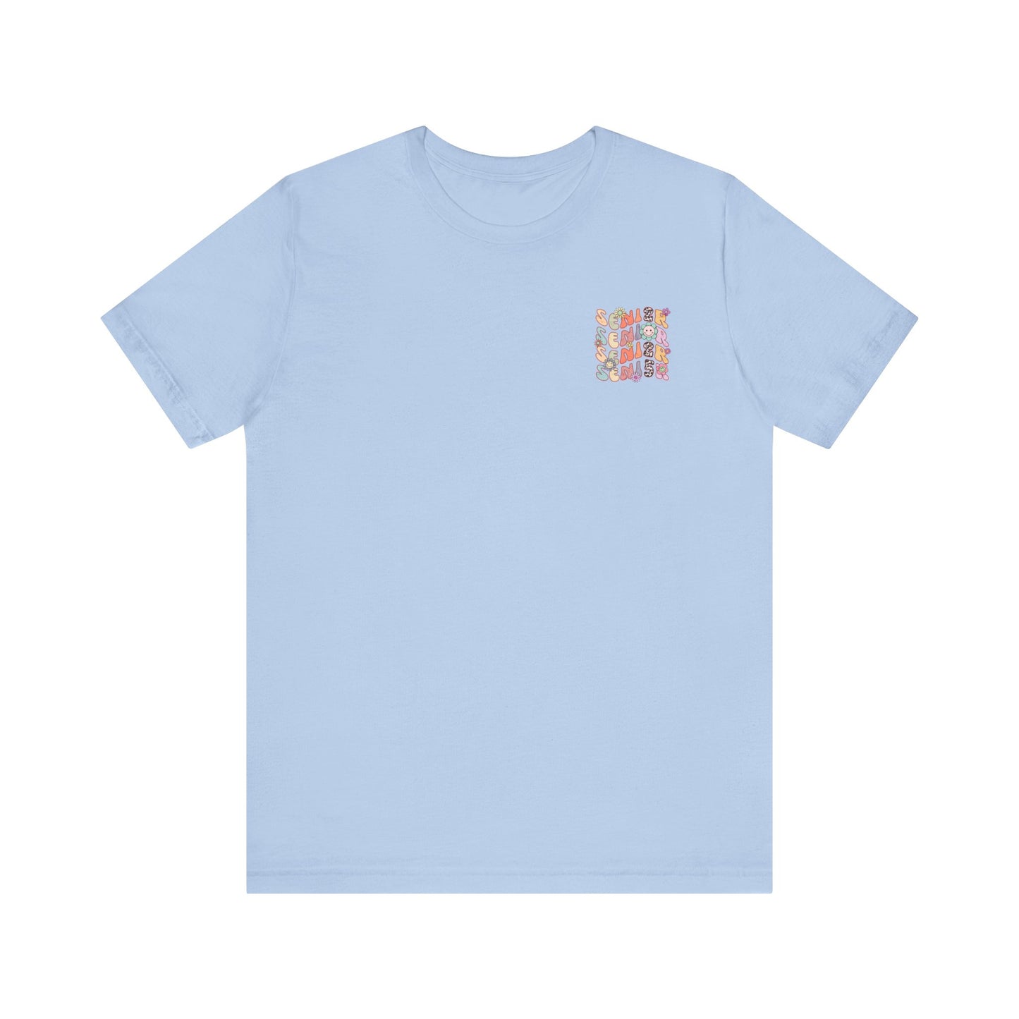 Senior 2025 Bella Canvas Unisex Garment-Dyed T-shirt/Front and back design/Senior 2025/Class of 2025/Graduation class of 2025/gift for her