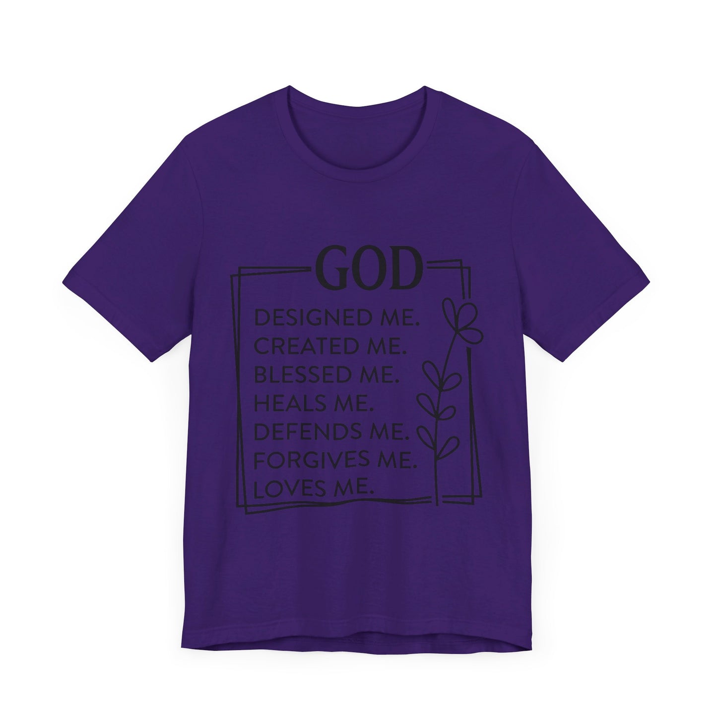 God Designed Me Jersey Short Sleeve Tee