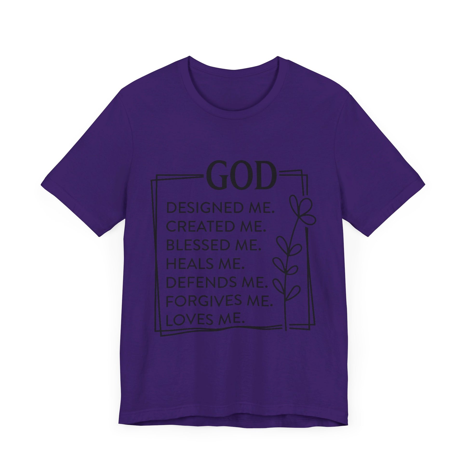 God Designed Me Jersey Short Sleeve Tee