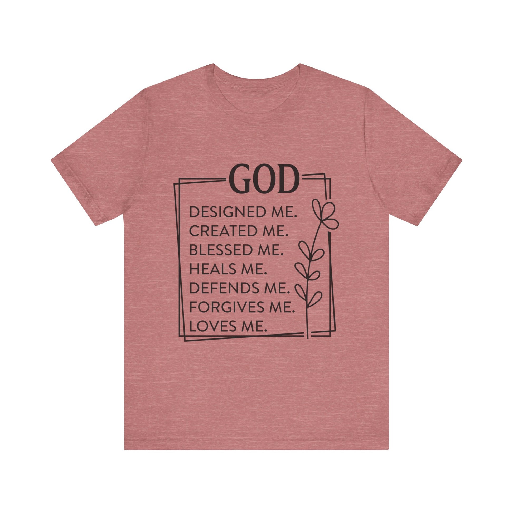God Designed Me Jersey Short Sleeve Tee