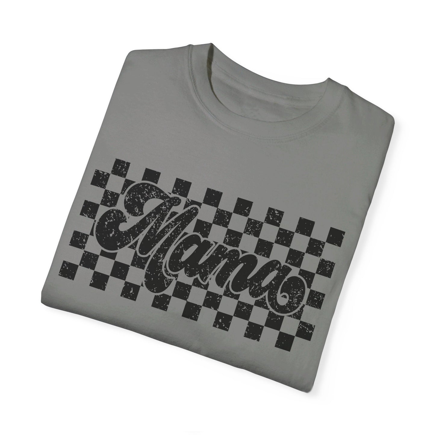 Mama Checkered Comfort Color T-Shirt