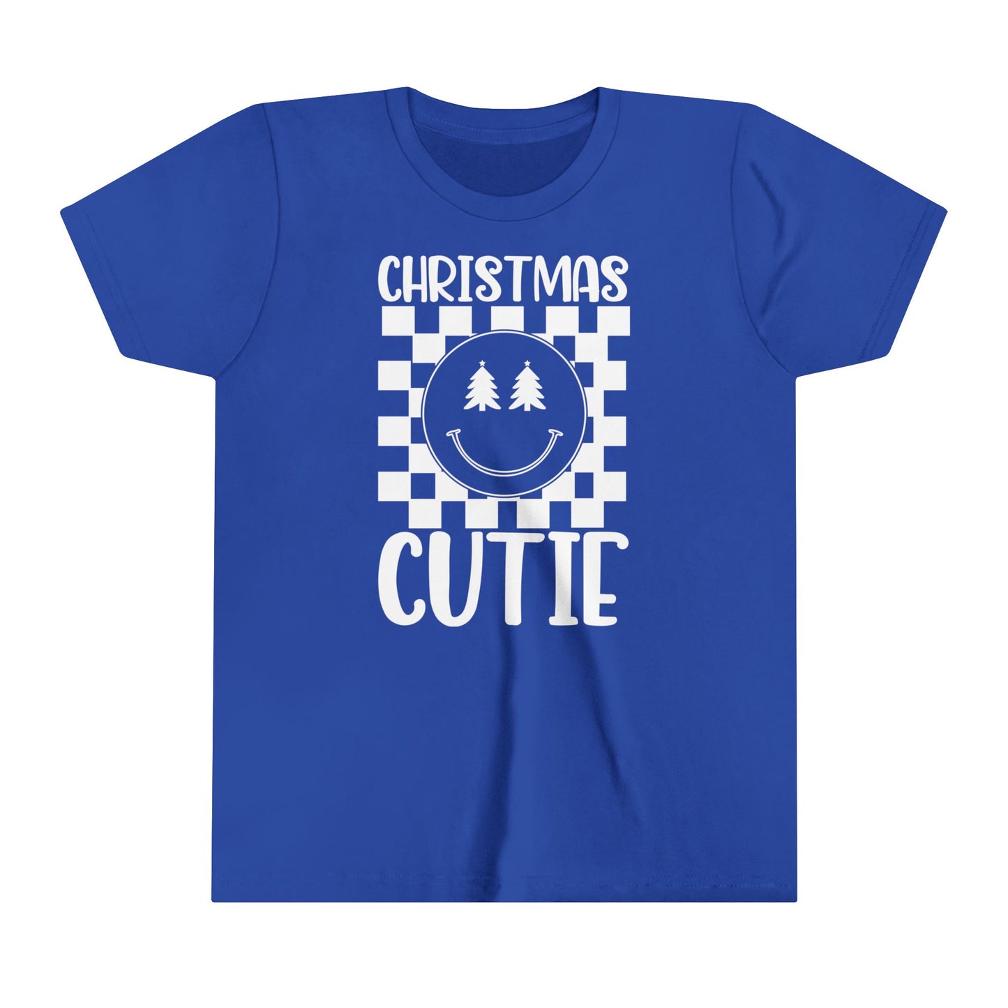 Christmas Cutie Youth Short Sleeve Tee/Retro Christmas Kids shirt