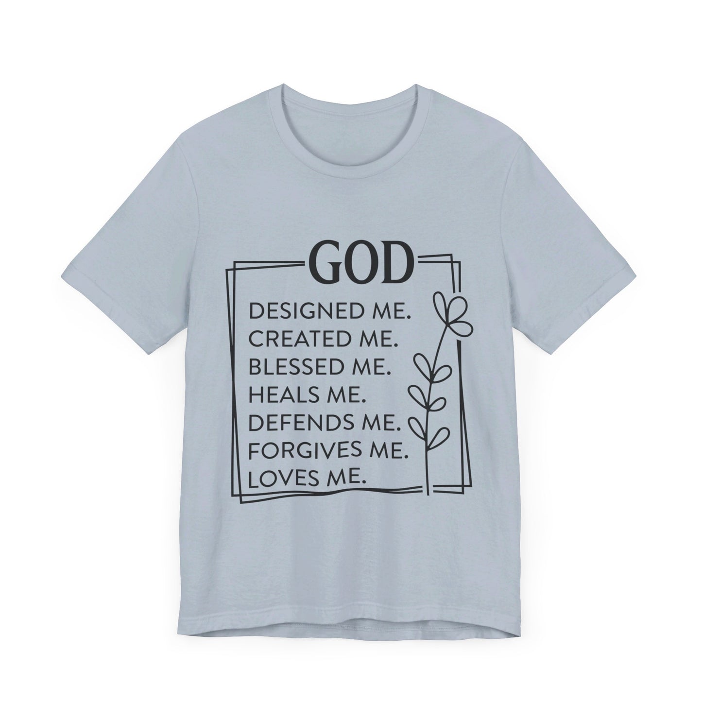 God Designed Me Jersey Short Sleeve Tee