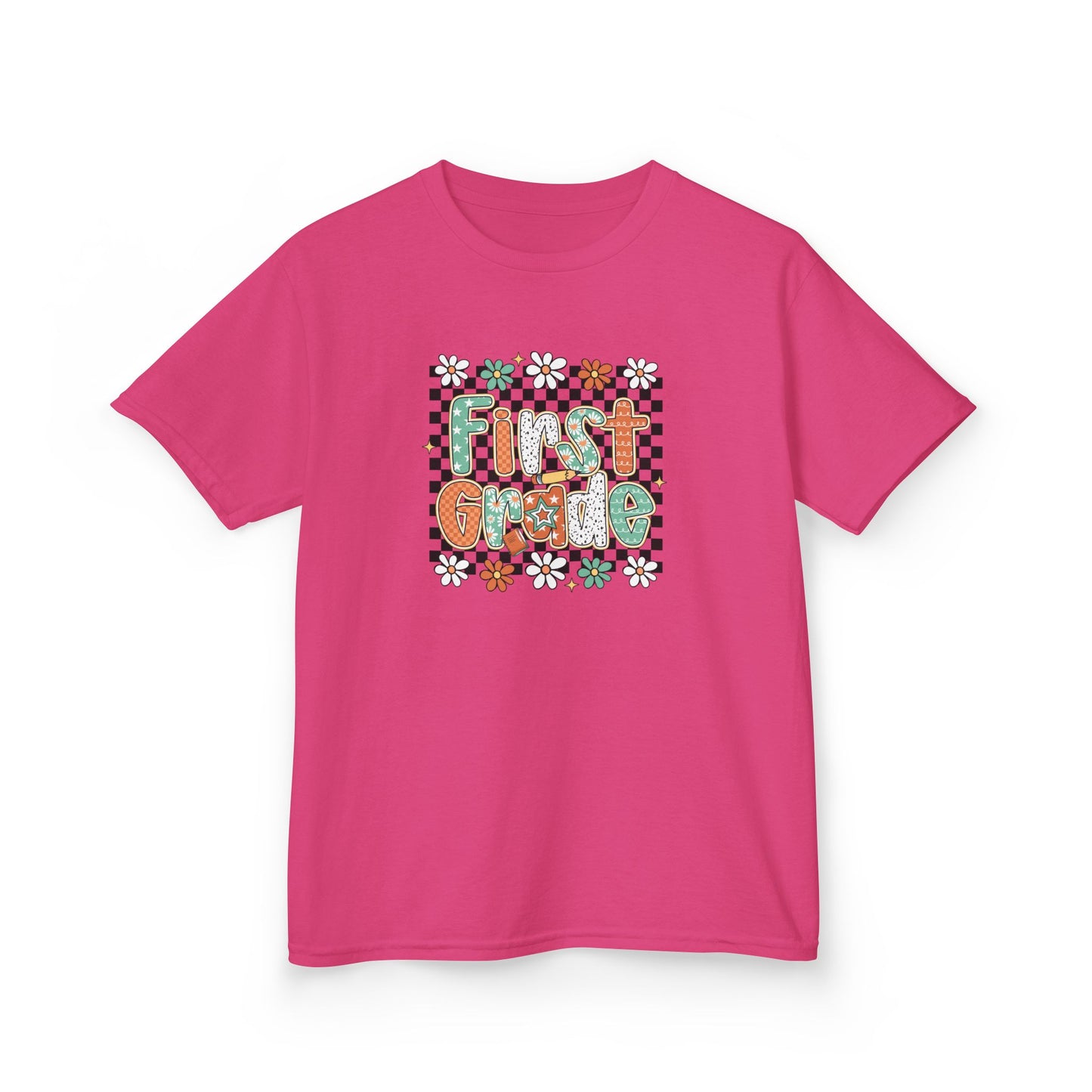 Youth First Grade Tee, Kids T-Shirt, Back to School Shirt, Educational Kids Clothing, Boys and Girls First Day of School Top