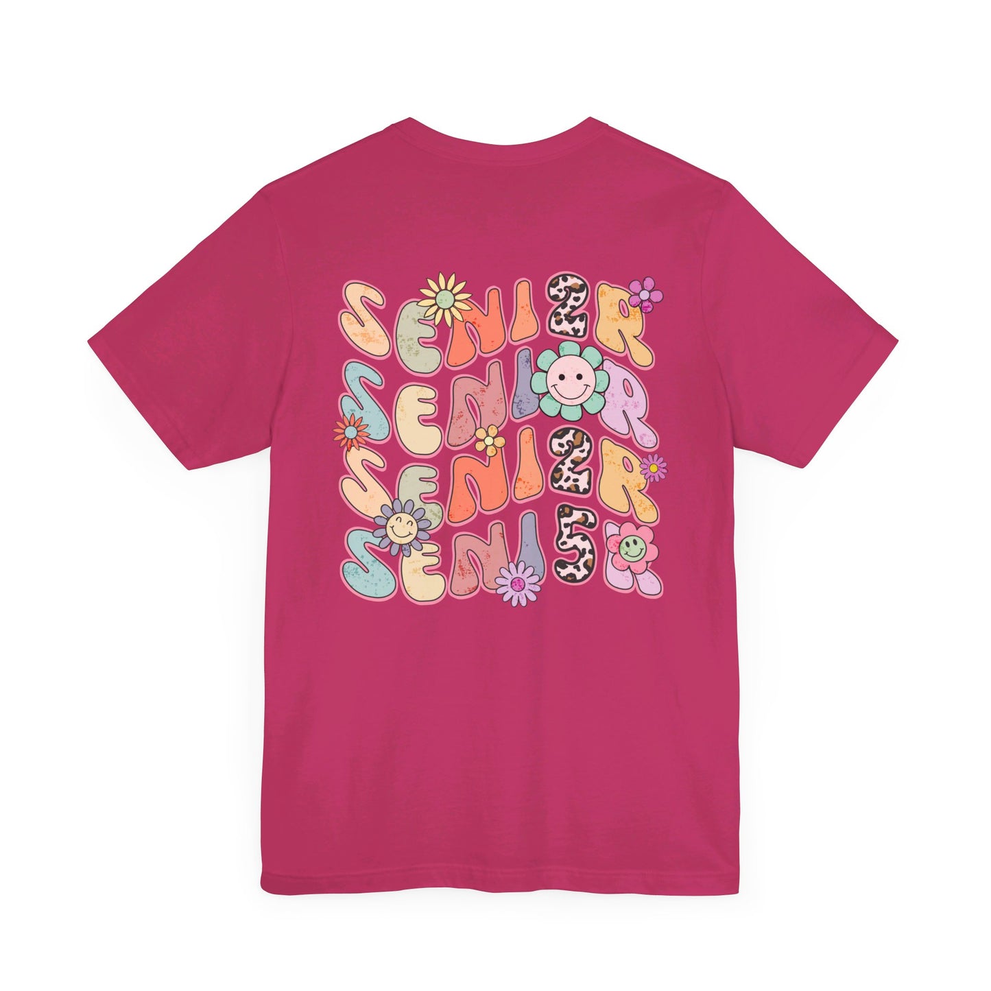 Senior 2025 Bella Canvas Unisex Garment-Dyed T-shirt/Front and back design/Senior 2025/Class of 2025/Graduation class of 2025/gift for her