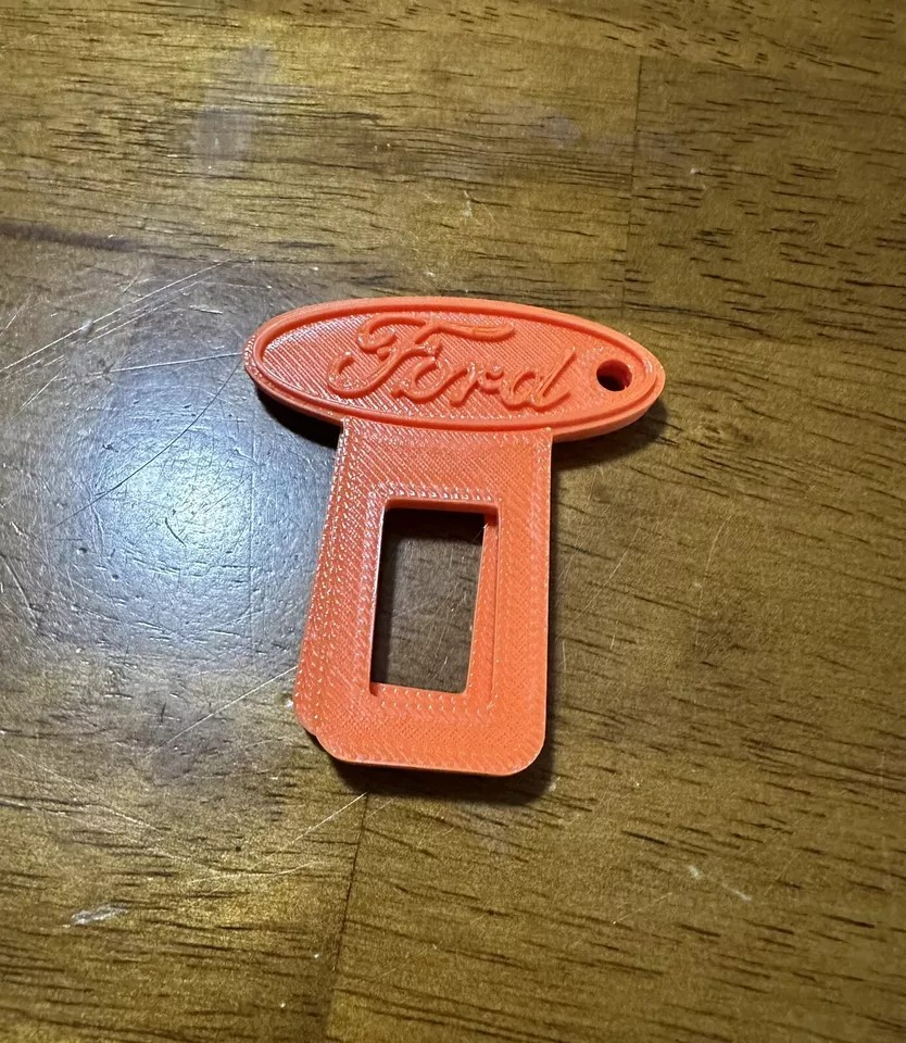 2 Universal ford design Car Seat Belt Clips/ keychain 