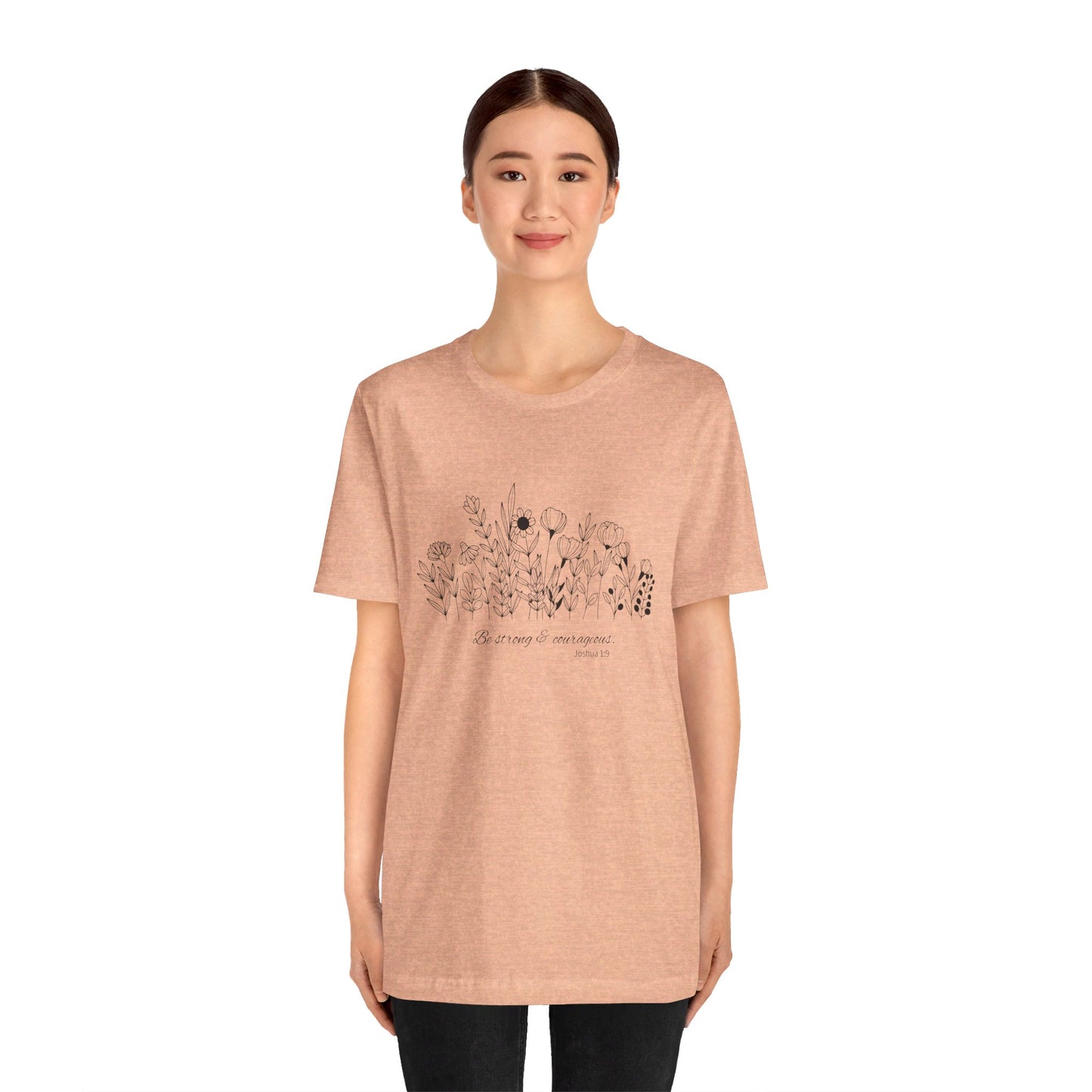 Minimalist T-Shirts, Gifts for Women, Flowers Bella Canvas, Aesthetic Tees, Floral Shirts for Women, Wild Flowers Graphic Tees Unisex