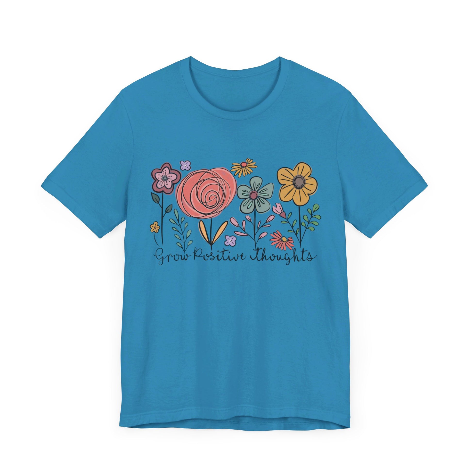 Grow Positive Thoughts Floral T-Shirt