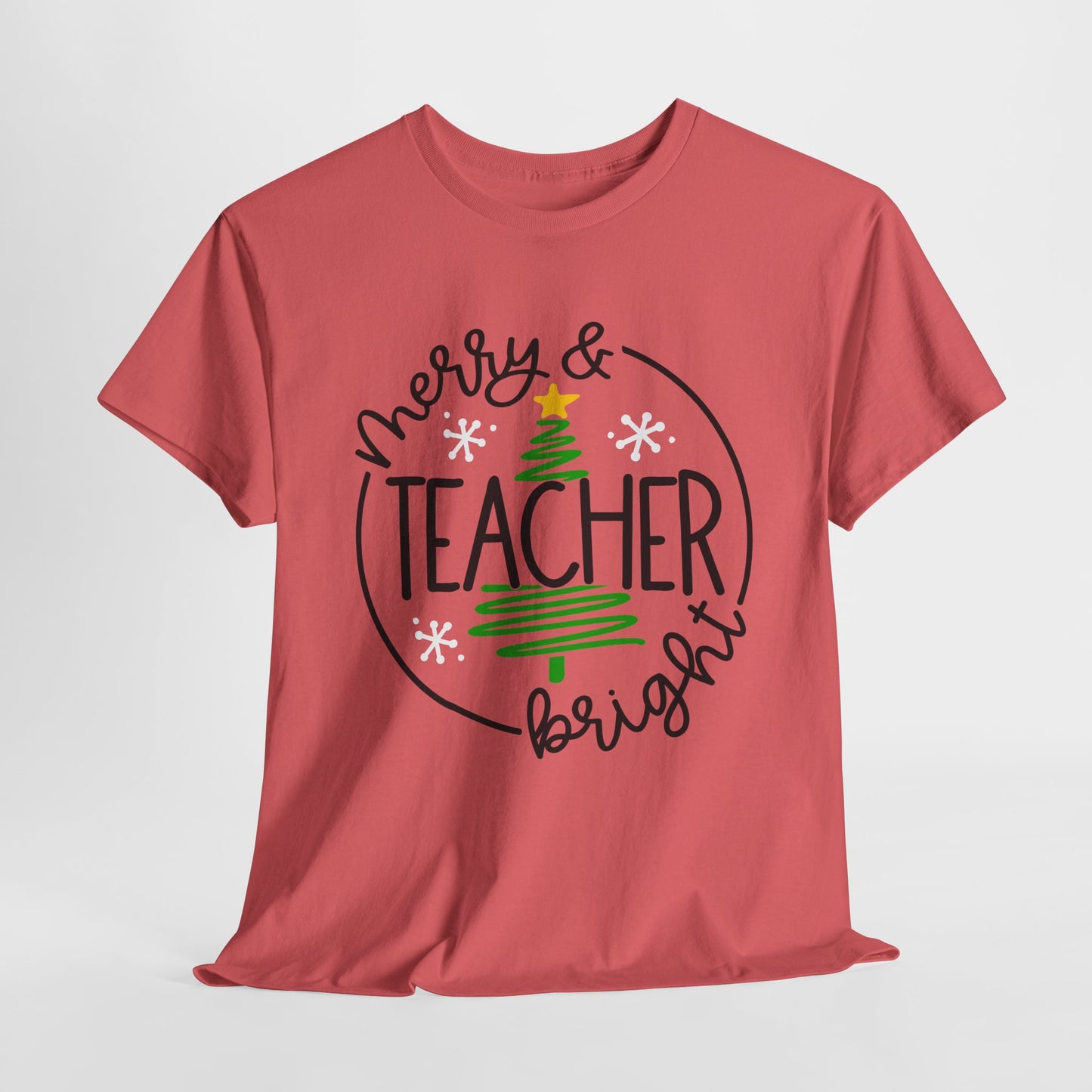 Teacher Christmas Unisex Heavy Cotton Tee/Teacher Holiday Shirt