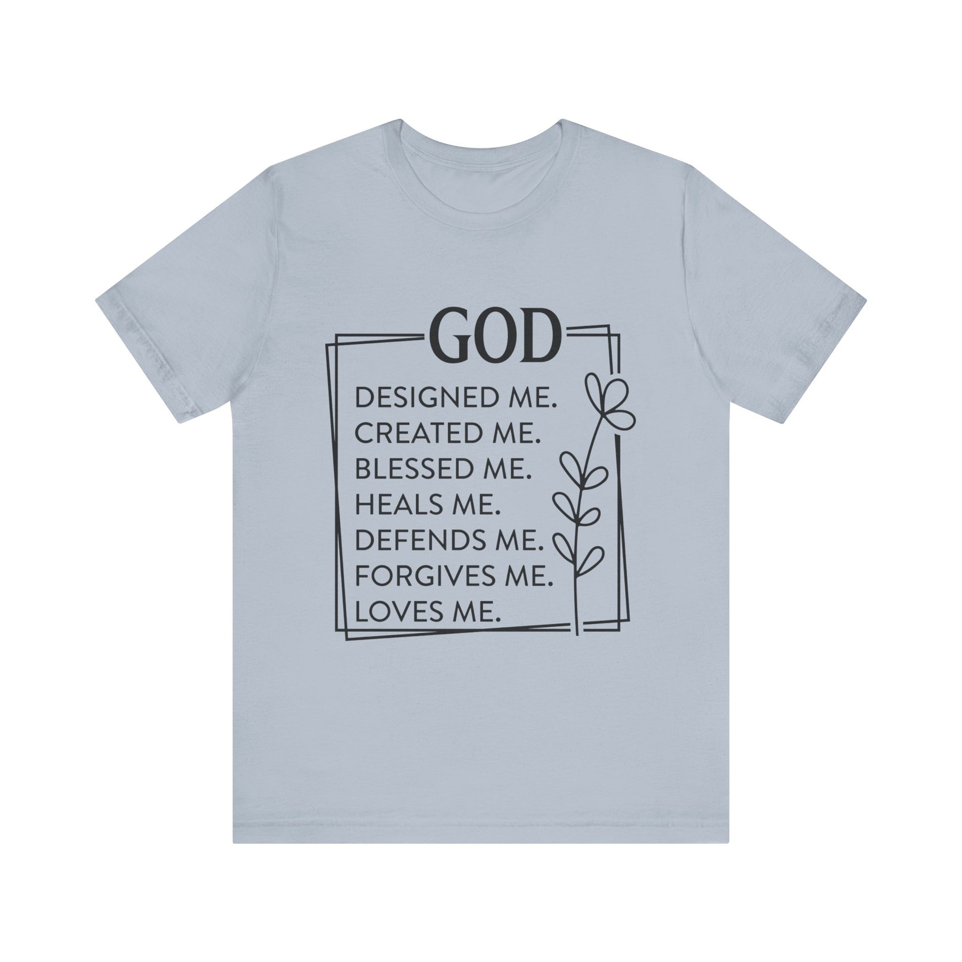 God Designed Me Jersey Short Sleeve Tee