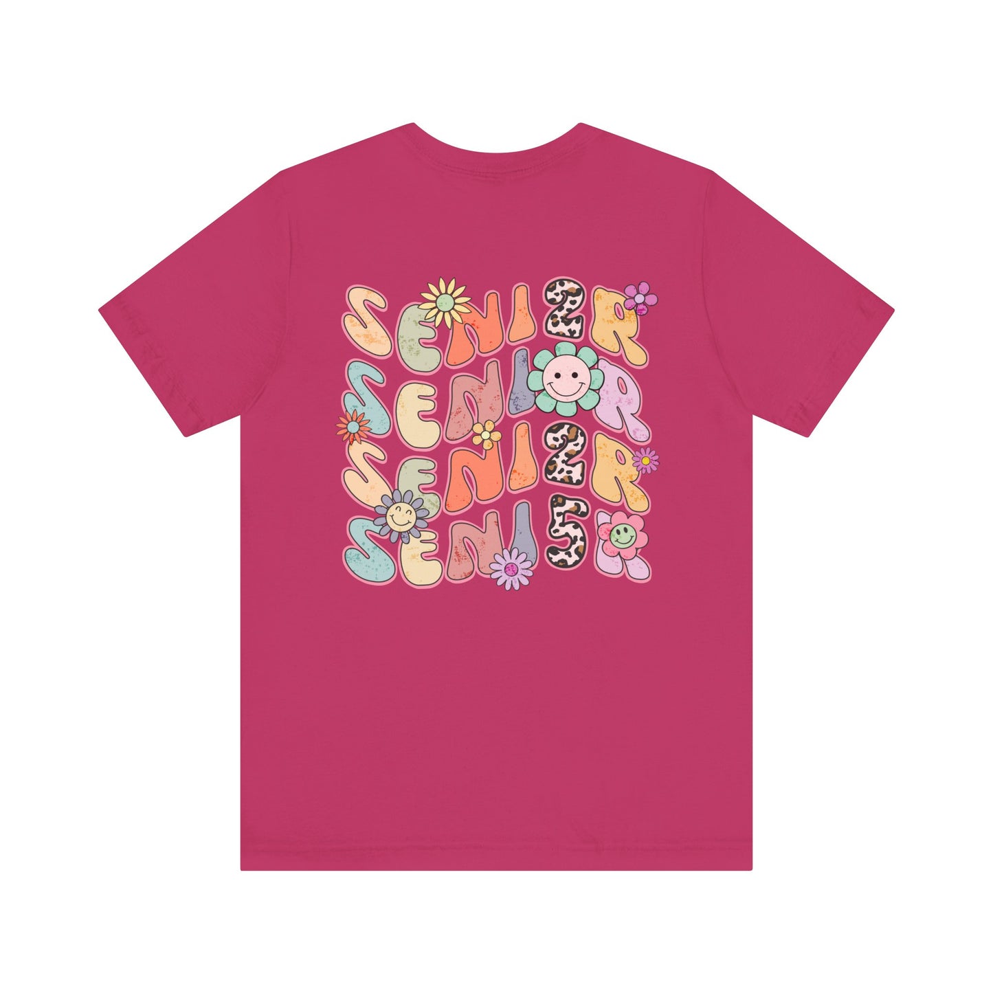Senior 2025 Bella Canvas Unisex Garment-Dyed T-shirt/Front and back design/Senior 2025/Class of 2025/Graduation class of 2025/gift for her