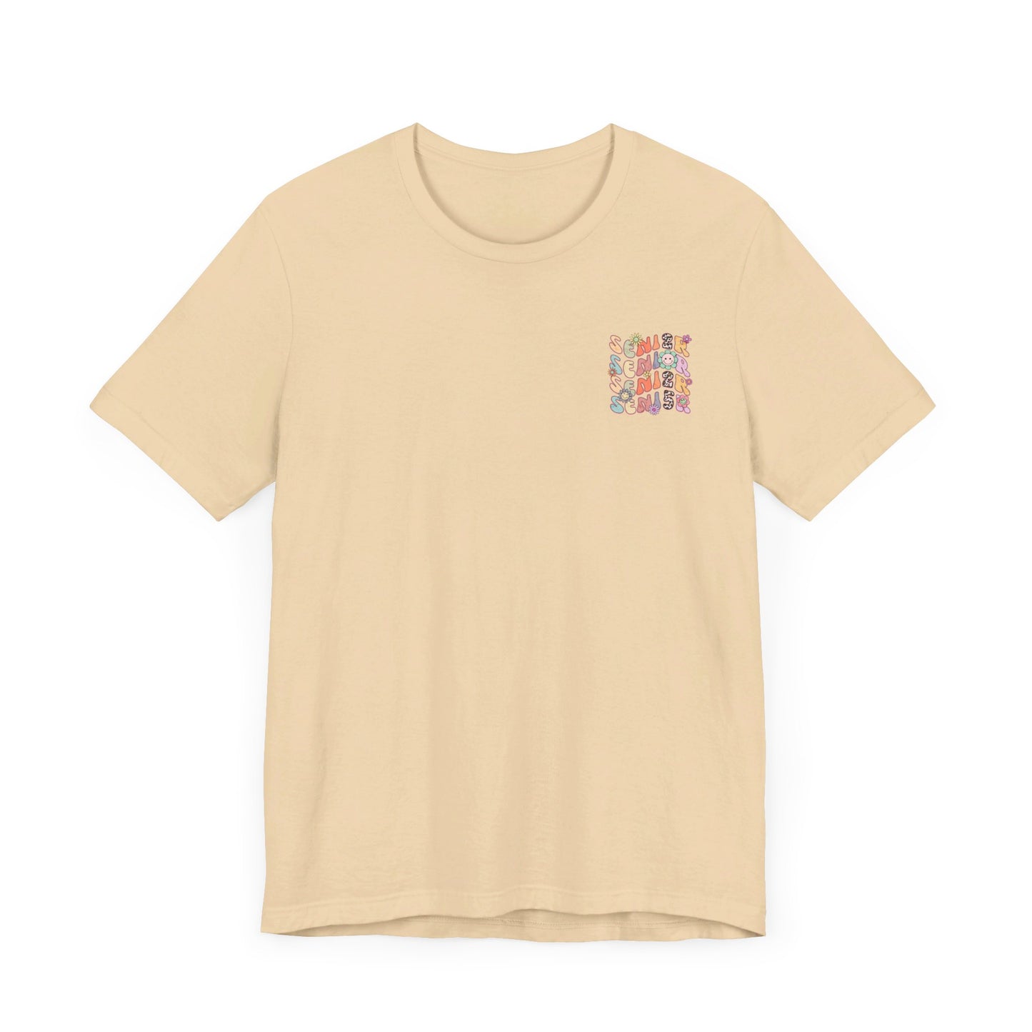 Senior 2025 Bella Canvas Unisex Garment-Dyed T-shirt/Front and back design/Senior 2025/Class of 2025/Graduation class of 2025/gift for her