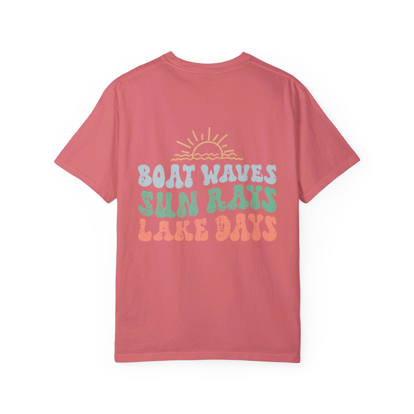 Lake Days Comfort Color T-shirt/ Front & Back Design