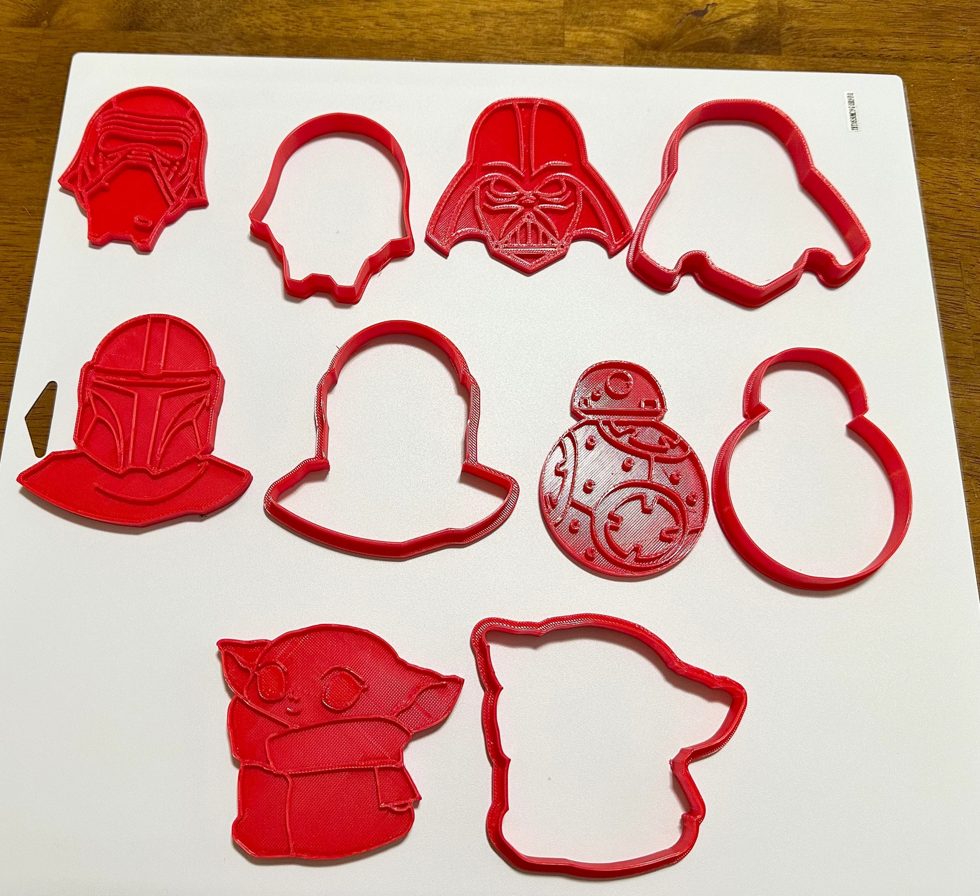 Star Wars cookie cutter/stamps/ set of 12