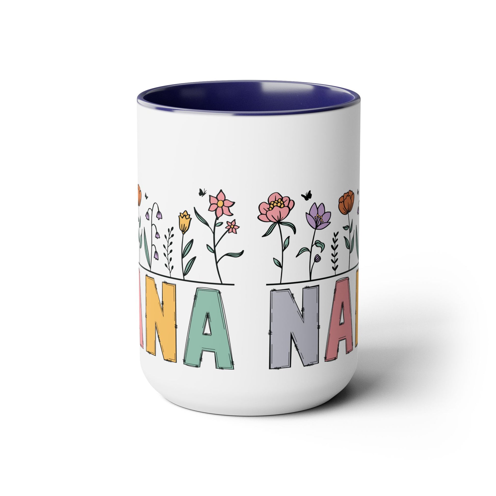 Nana Large Two-Tone Coffee Mugs, 15oz