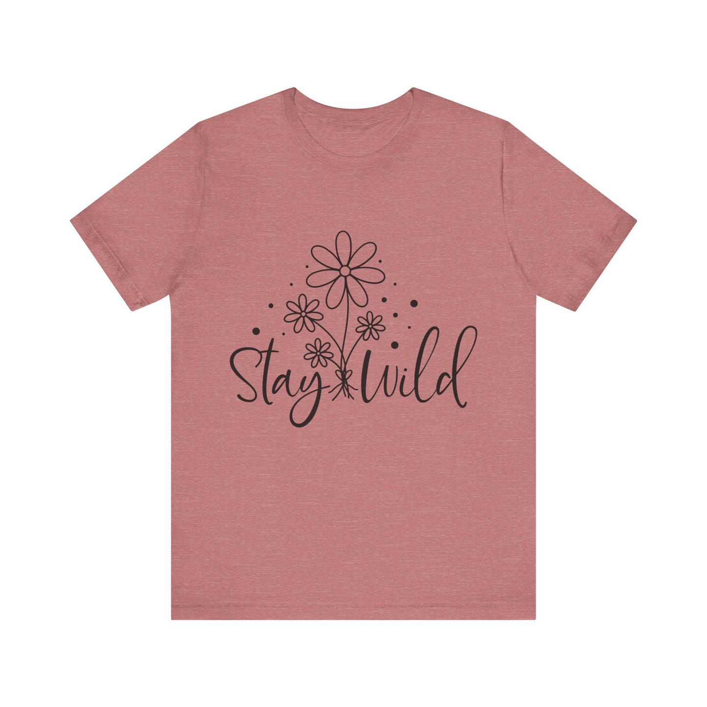 Stay Wild Jersey Short Sleeve Tee
