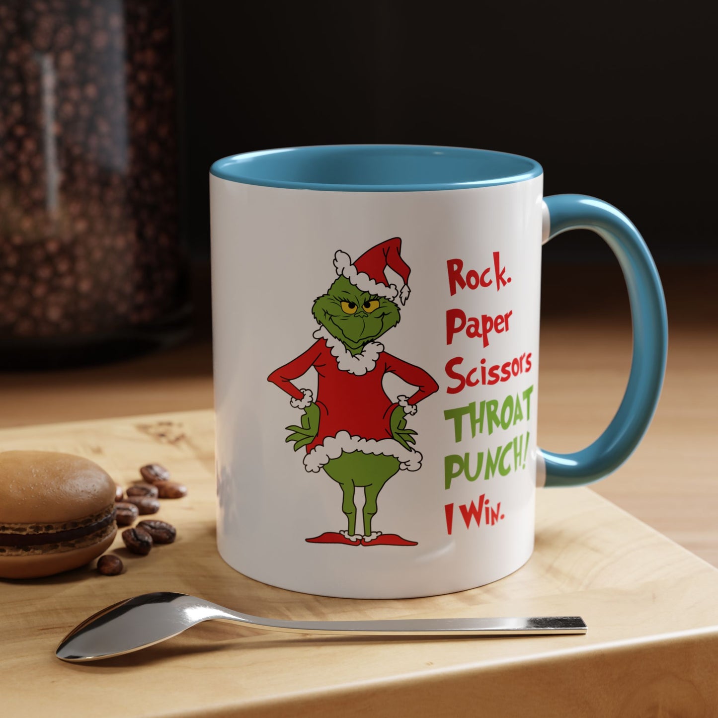 Grinch Accent Coffee Mug (11 oz) /Holiday Mug/ Holiday Coffee Mug/ Funny Holiday Mug