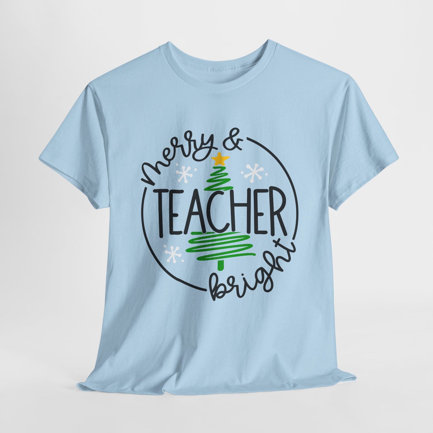 Teacher Christmas Unisex Heavy Cotton Tee/Teacher Holiday Shirt