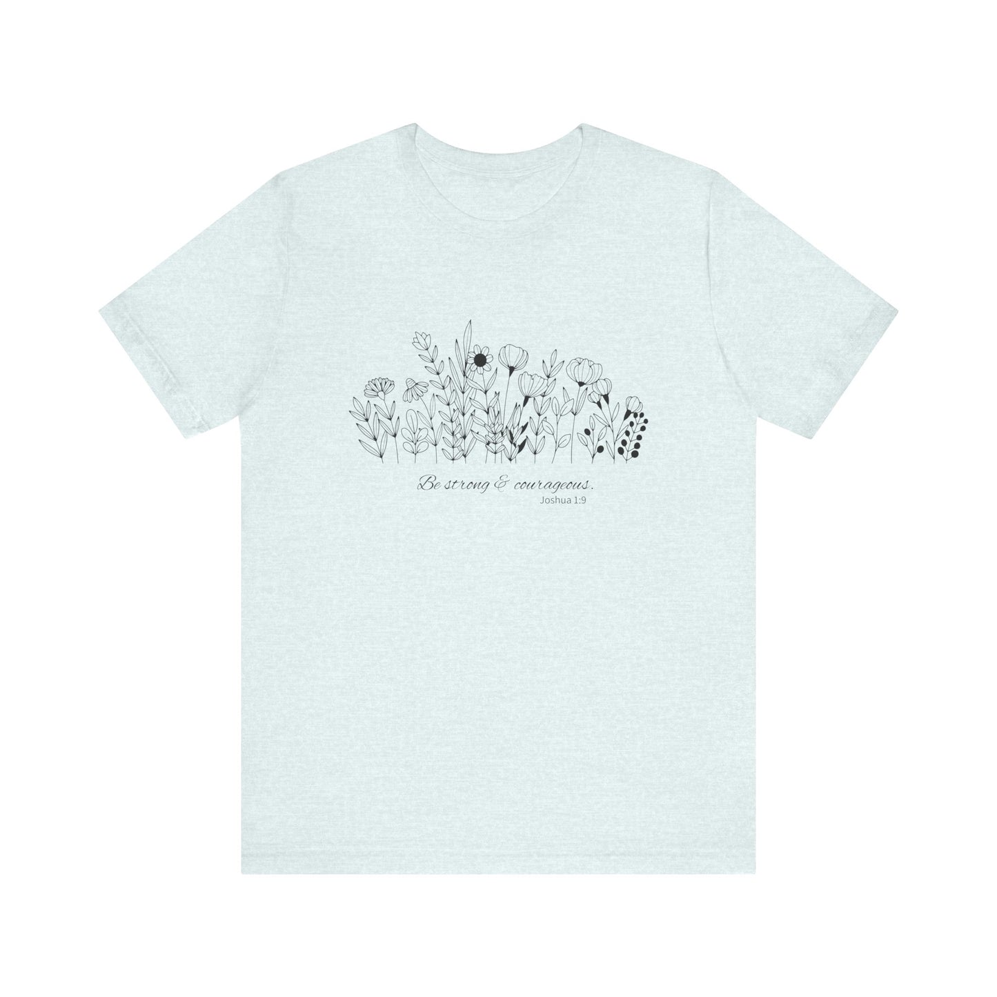 Minimalist T-Shirts, Gifts for Women, Flowers Bella Canvas, Aesthetic Tees, Floral Shirts for Women, Wild Flowers Graphic Tees Unisex