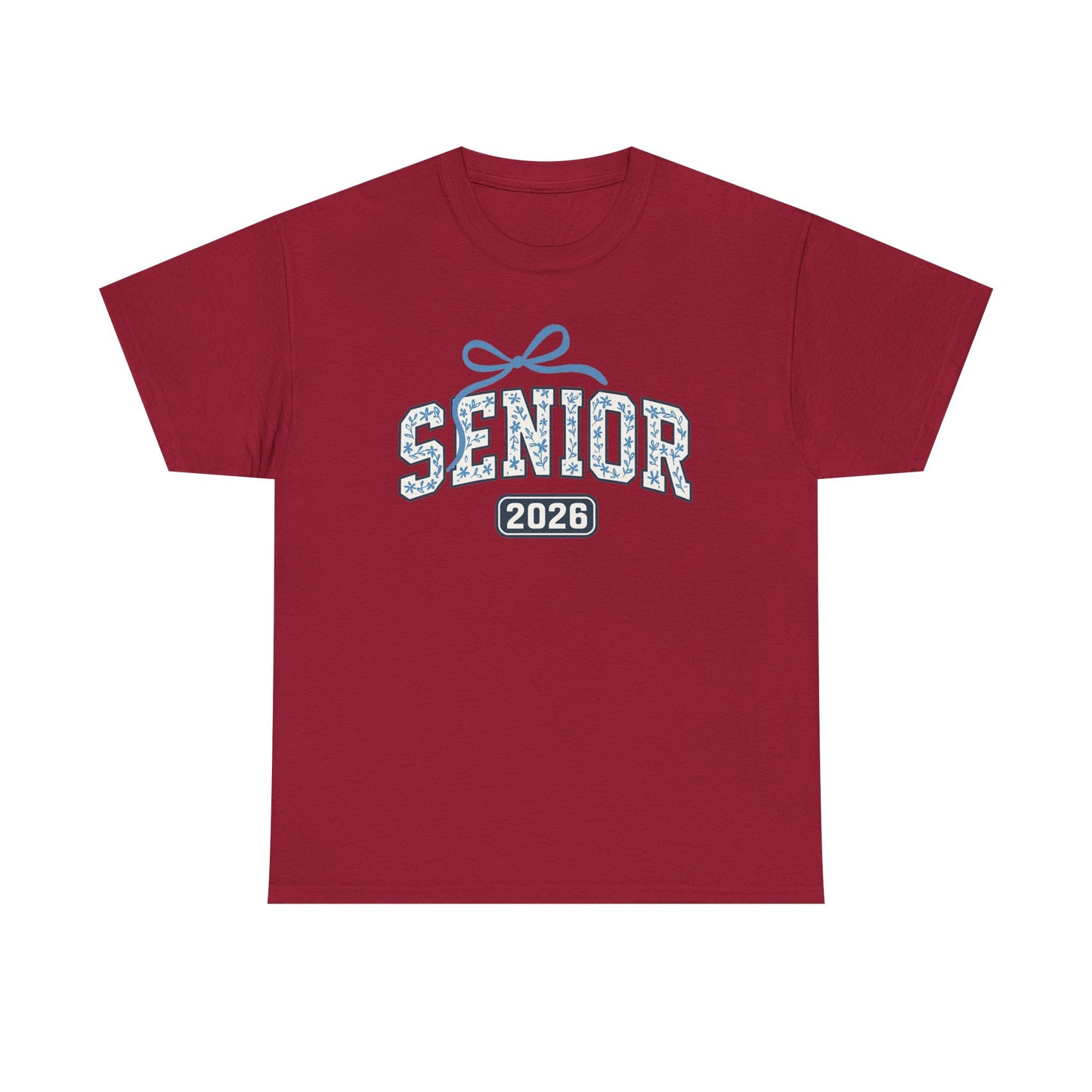 Senior 2026 Unisex Heavy Cotton Tee, Graduation Shirt, Class of 2026, Trendy Tee, School Spirit Wear, Gift for Seniors