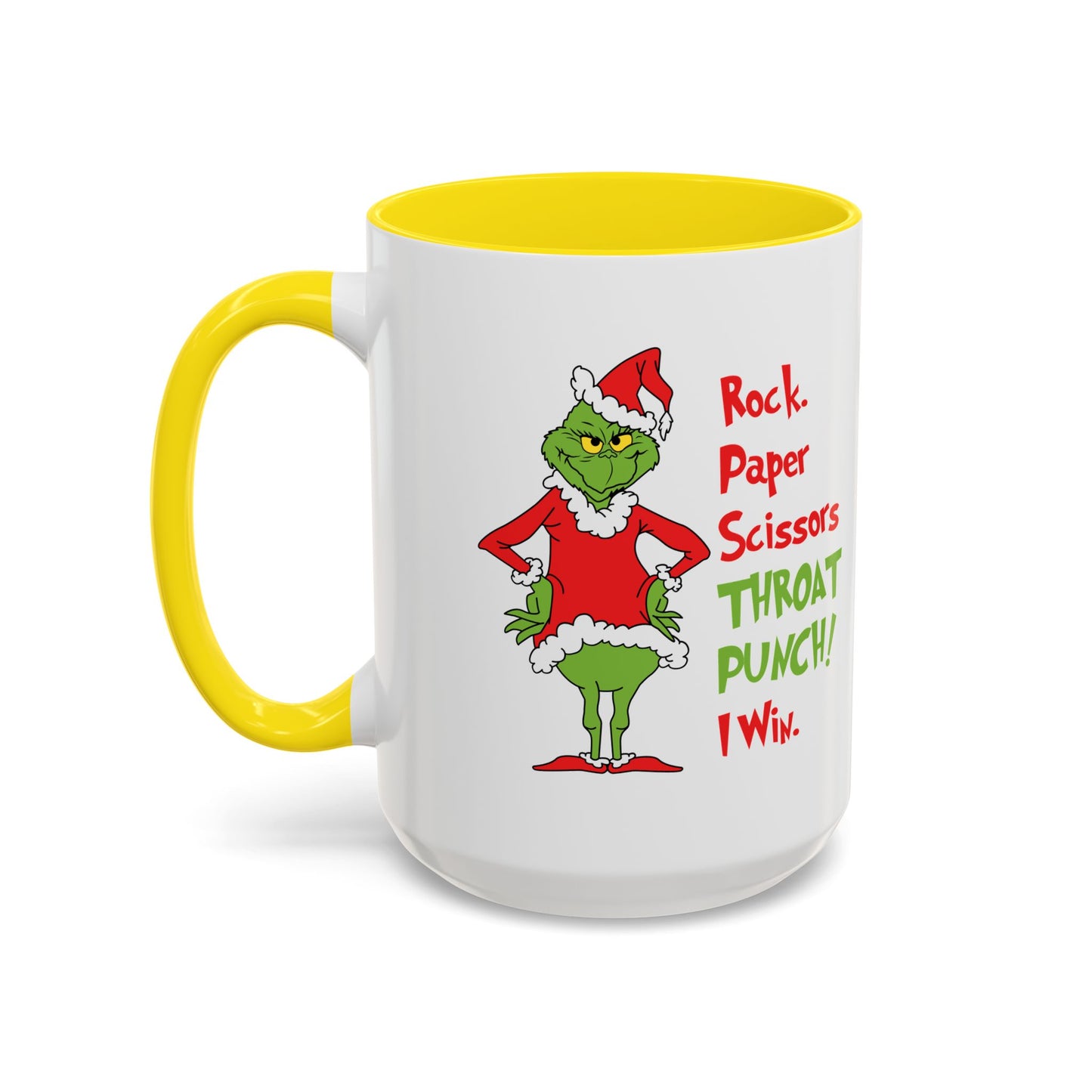 Grinch Accent Coffee Mug (11 oz) /Holiday Mug/ Holiday Coffee Mug/ Funny Holiday Mug