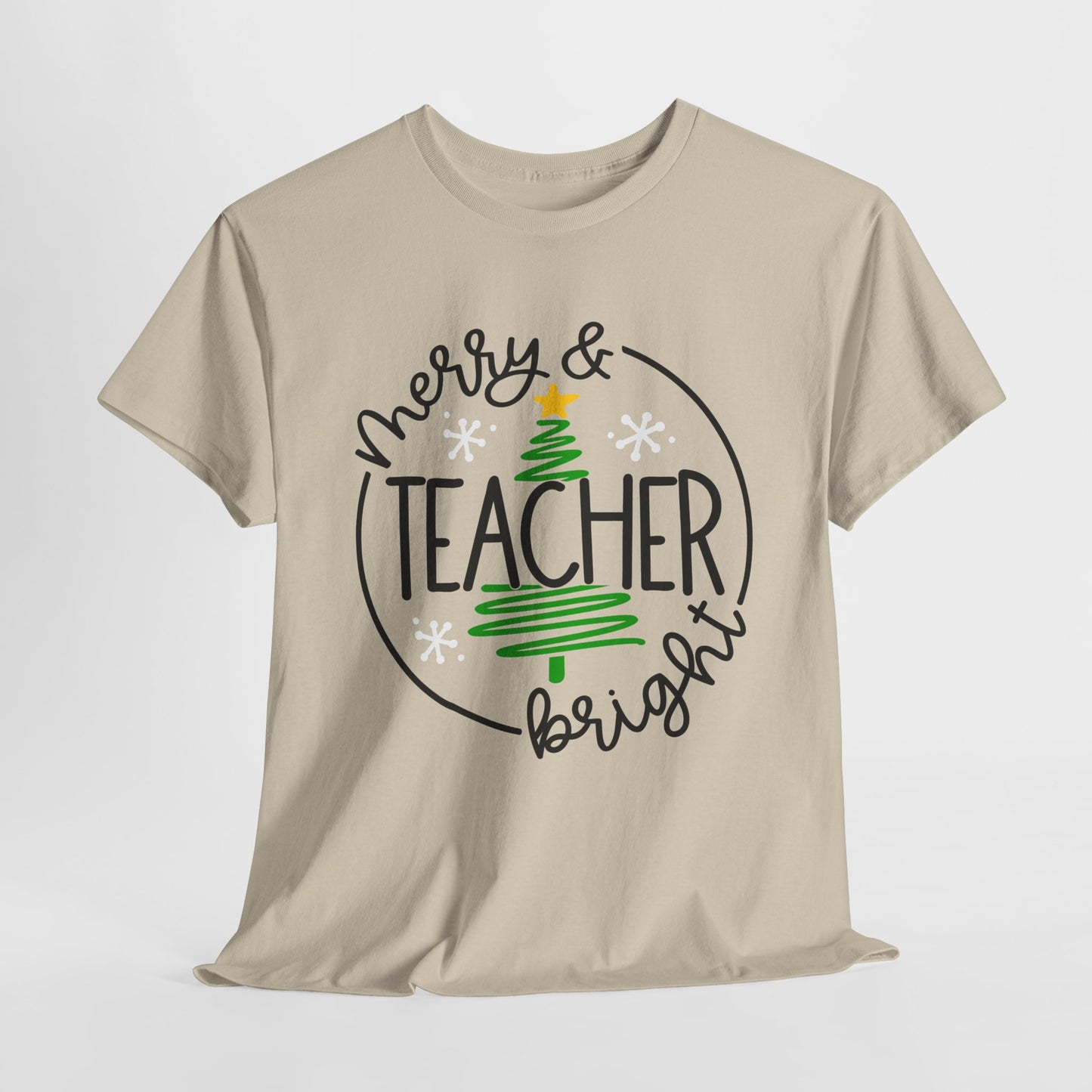 Teacher Christmas Unisex Heavy Cotton Tee/Teacher Holiday Shirt