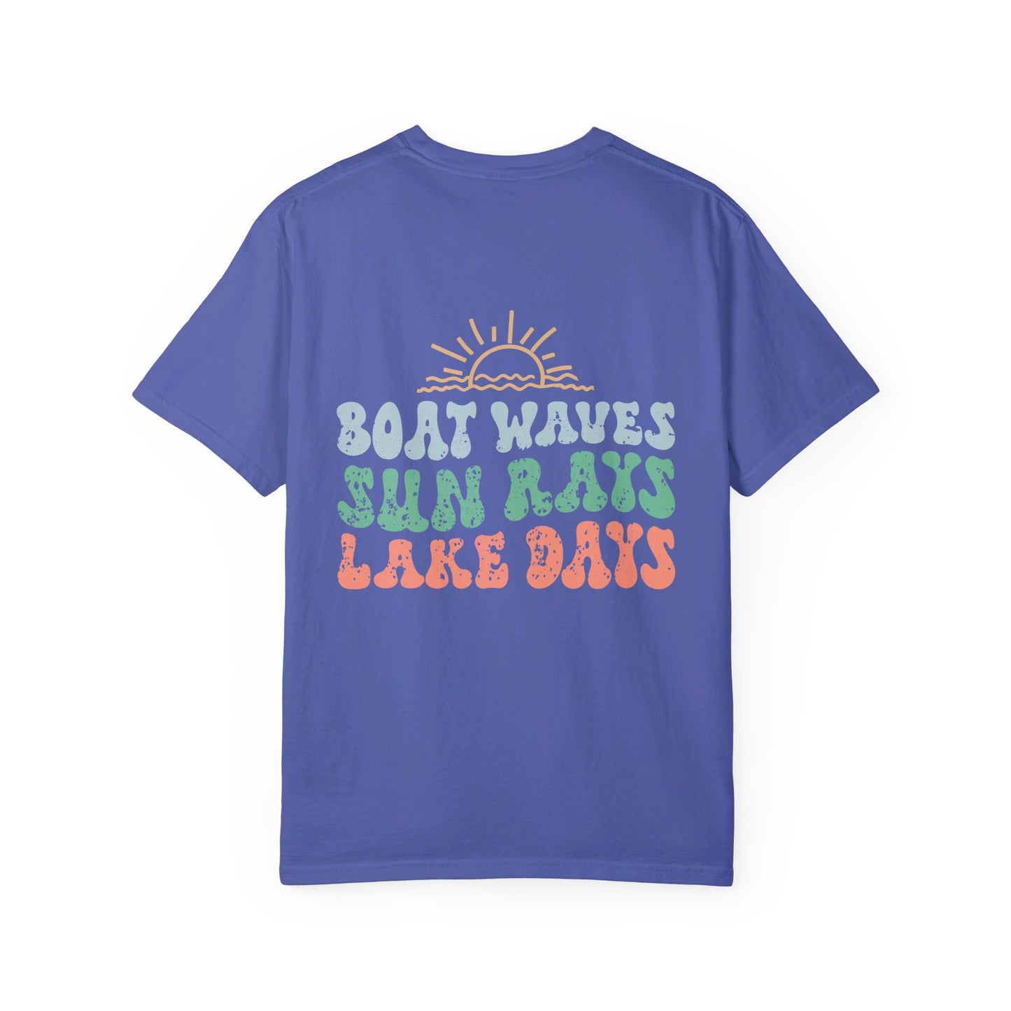 Lake Days Comfort Color T-shirt/ Front & Back Design