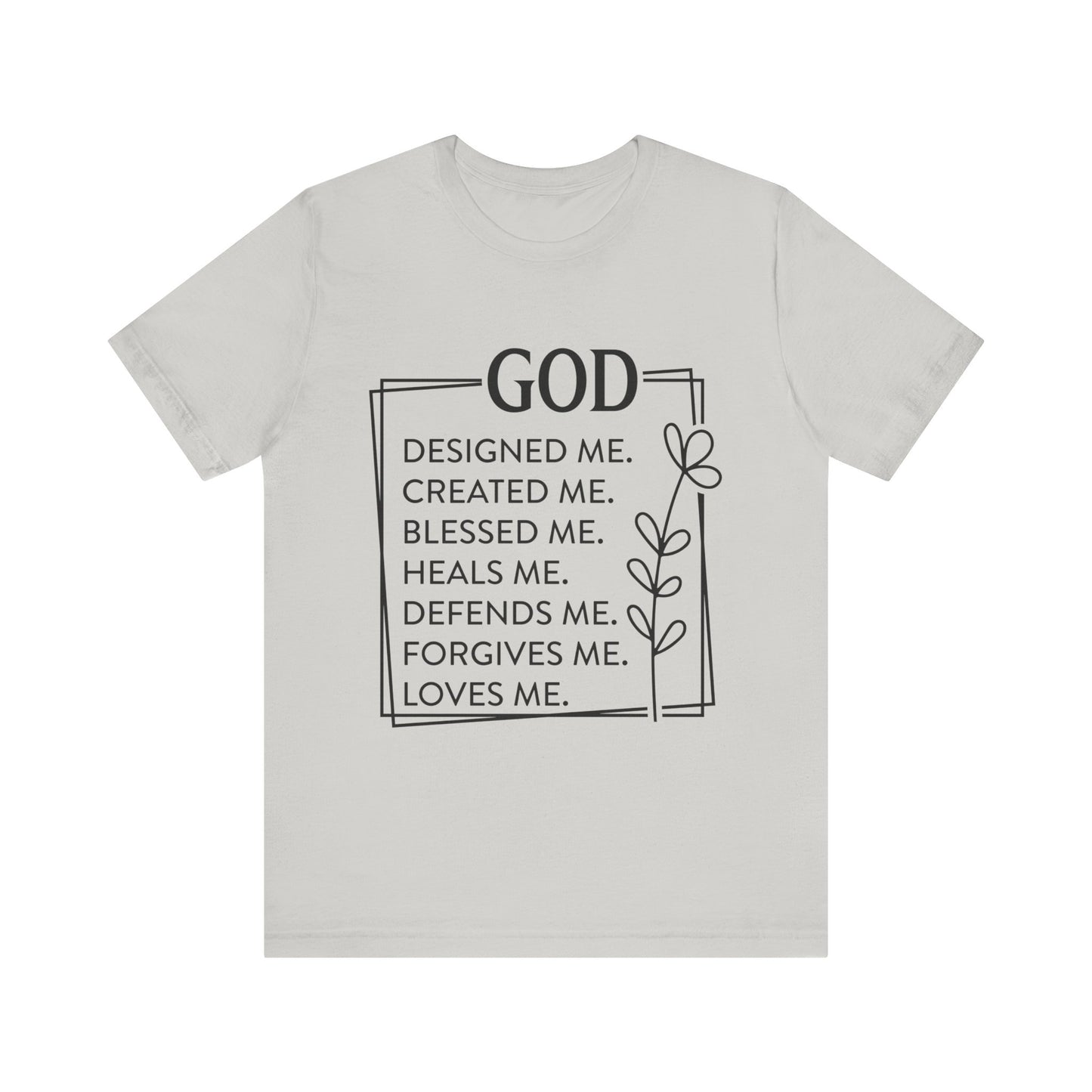 God Designed Me Jersey Short Sleeve Tee