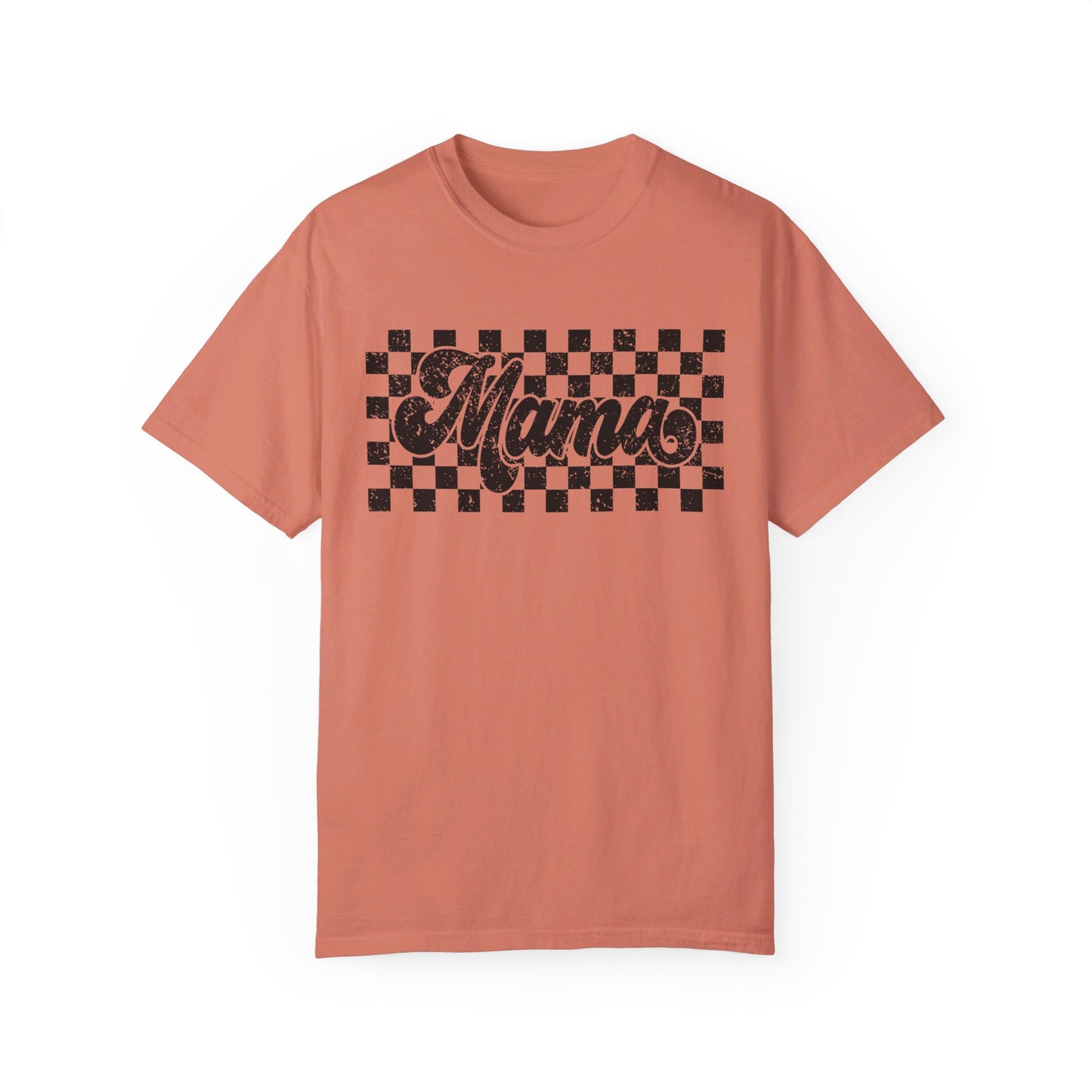 Mama Checkered Comfort Color T-Shirt