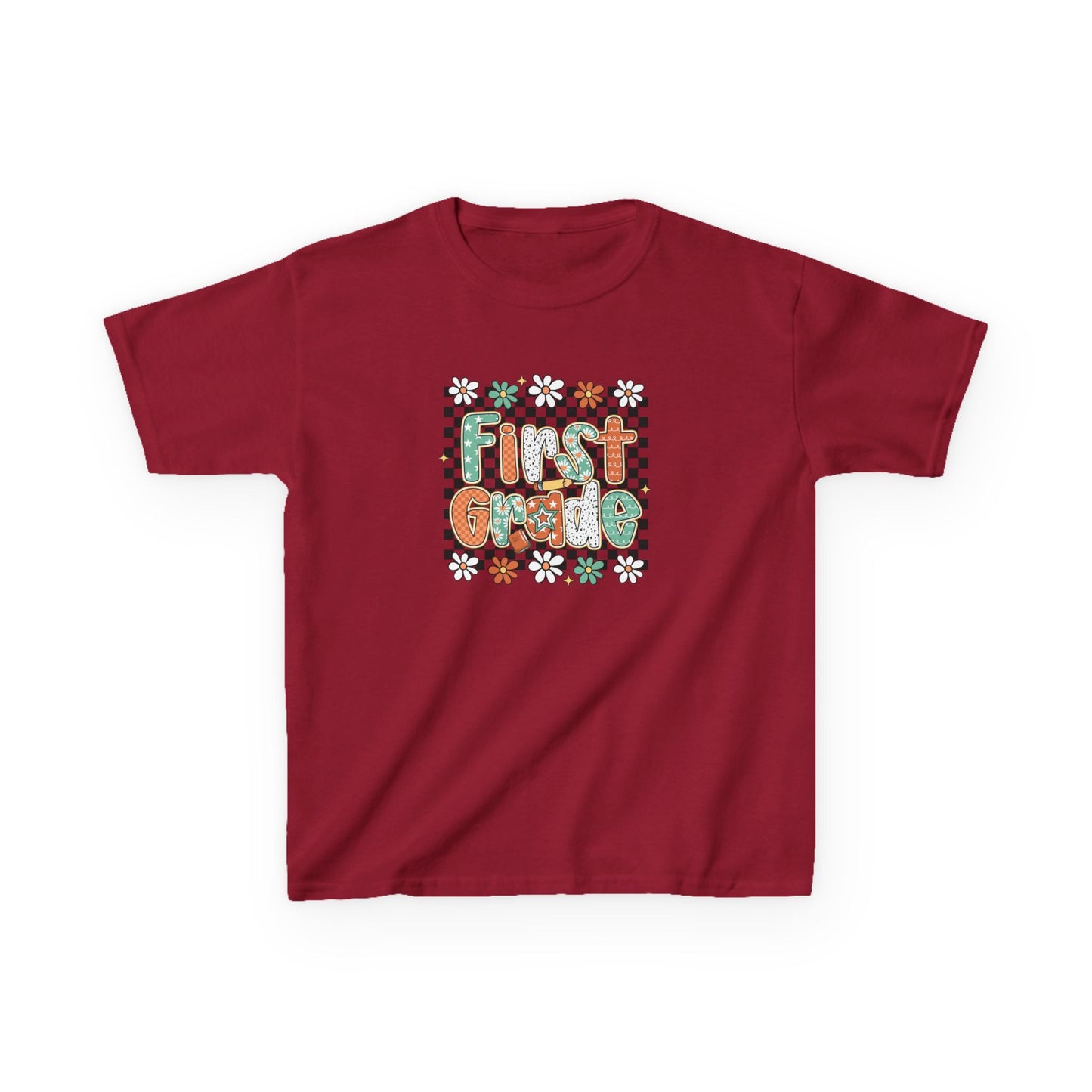 Youth First Grade Tee, Kids T-Shirt, Back to School Shirt, Educational Kids Clothing, Boys and Girls First Day of School Top