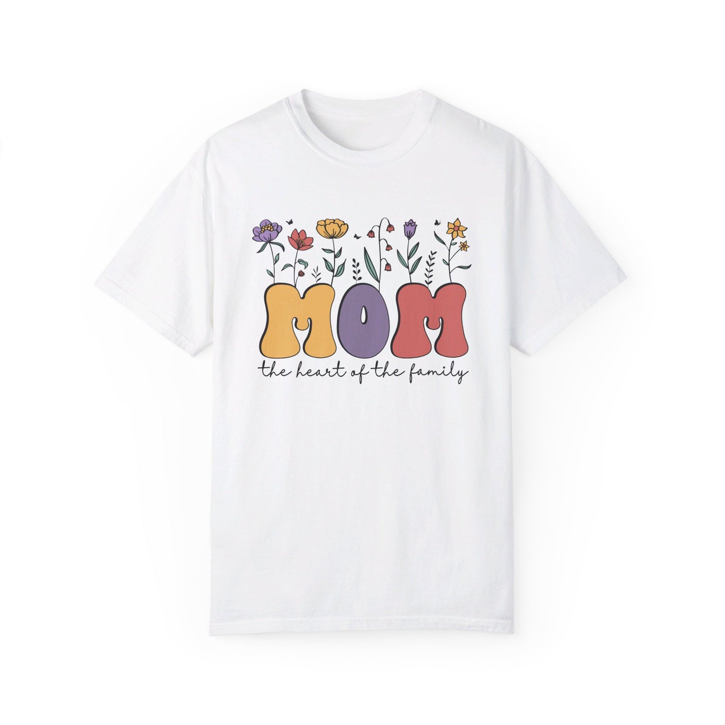 Mom the Heart of the Family Comfort Colors T-shirt