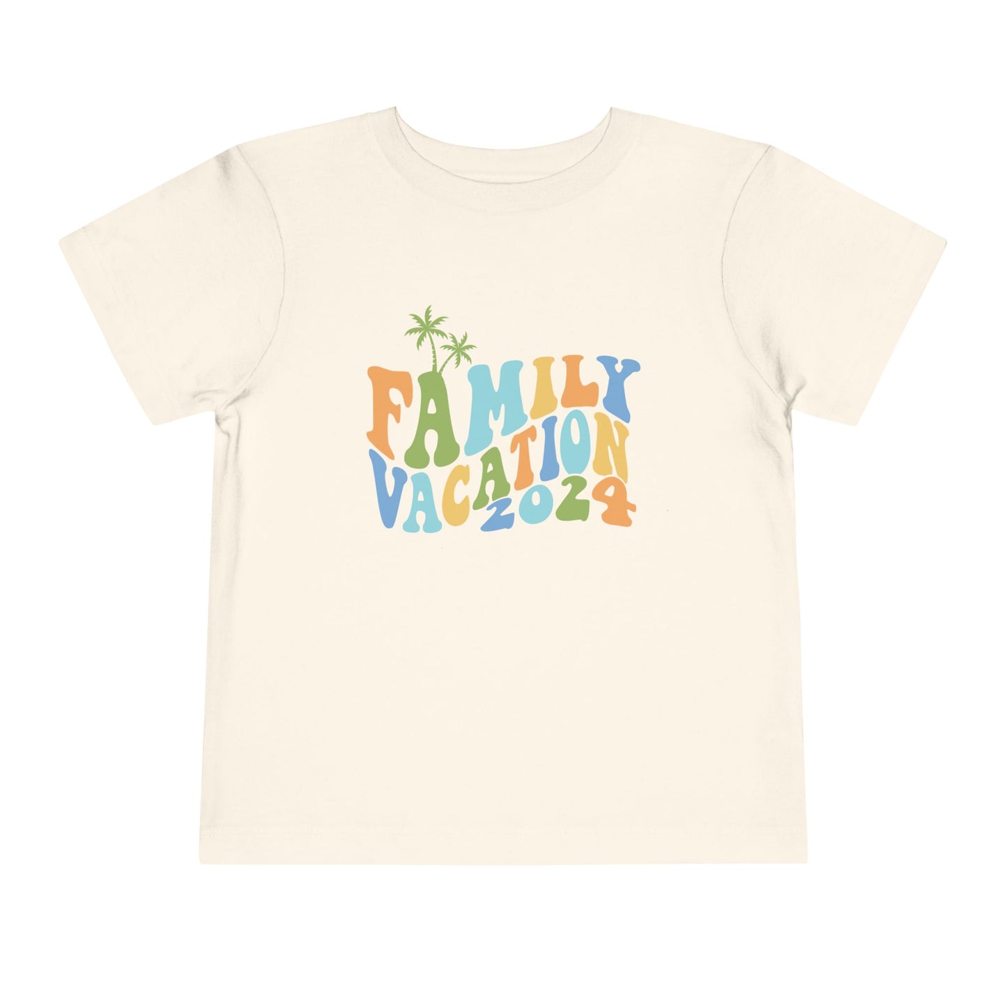 Family Vacation 2024 Matching Toddler Short Sleeve Tee
