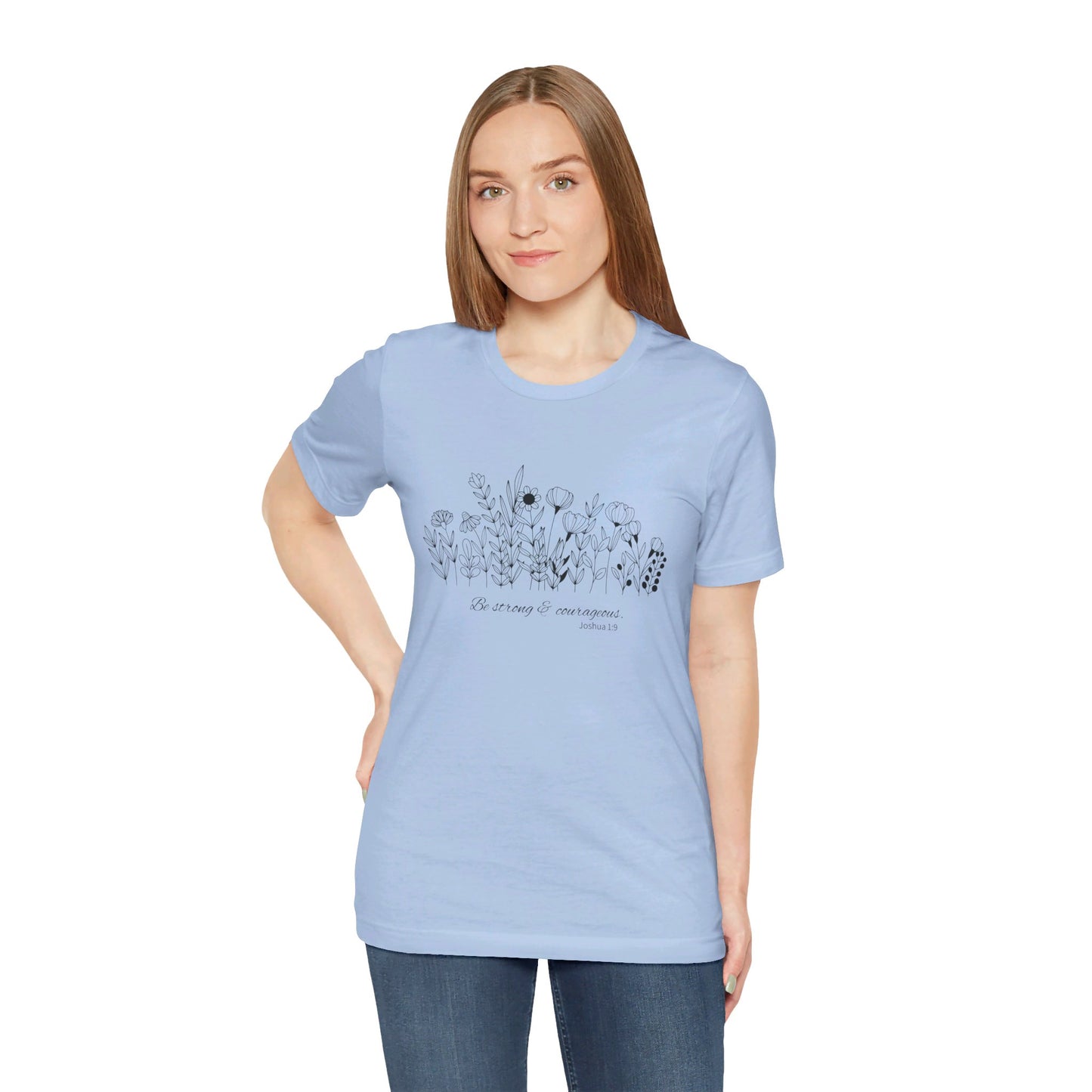 Minimalist T-Shirts, Gifts for Women, Flowers Bella Canvas, Aesthetic Tees, Floral Shirts for Women, Wild Flowers Graphic Tees Unisex