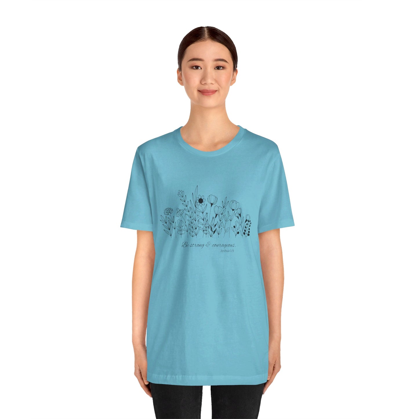 Minimalist T-Shirts, Gifts for Women, Flowers Bella Canvas, Aesthetic Tees, Floral Shirts for Women, Wild Flowers Graphic Tees Unisex