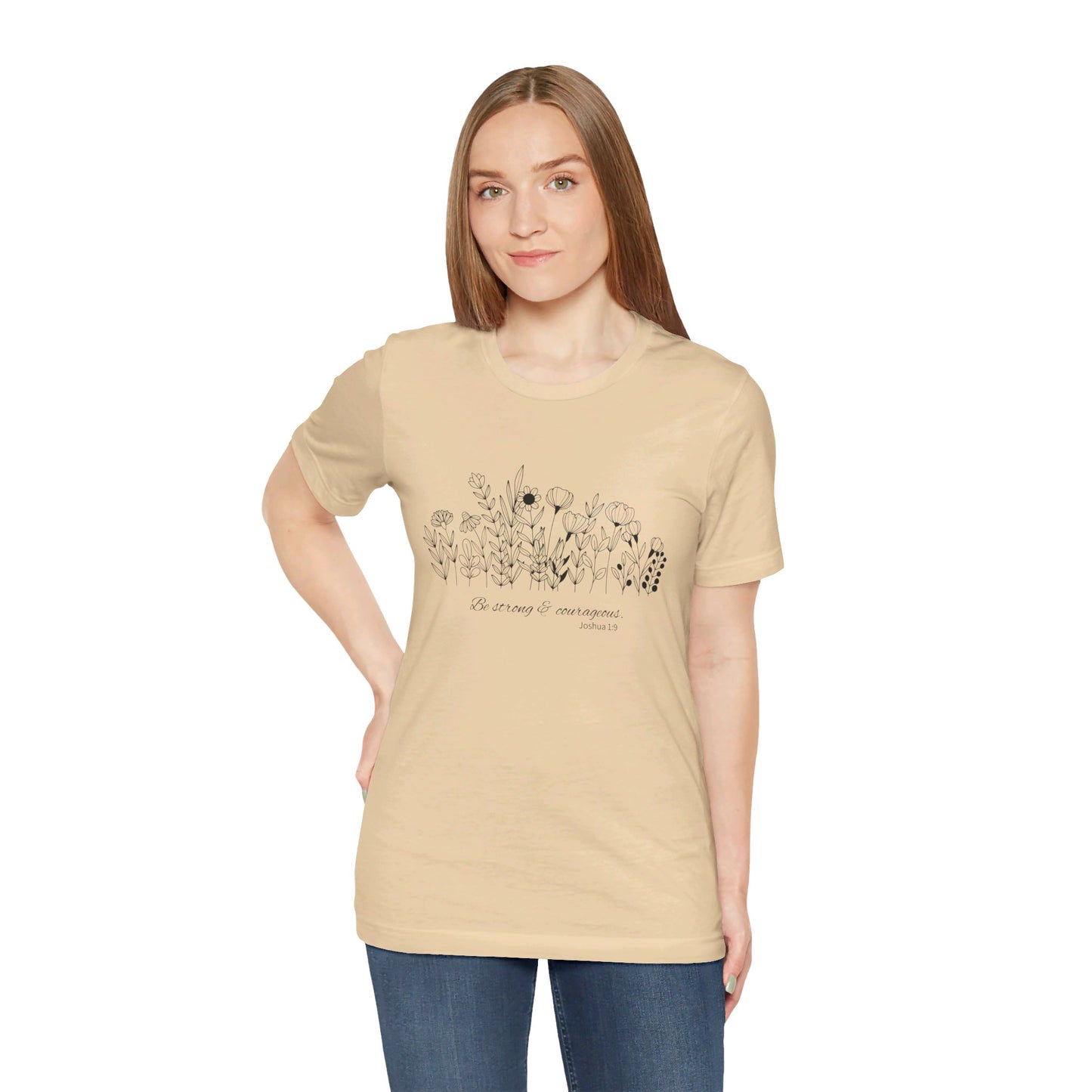 Minimalist T-Shirts, Gifts for Women, Flowers Bella Canvas, Aesthetic Tees, Floral Shirts for Women, Wild Flowers Graphic Tees Unisex