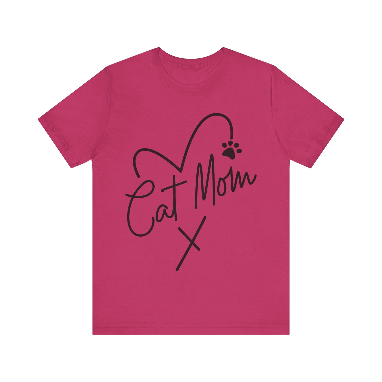 Cat Mom Short Sleeve T-Shirt