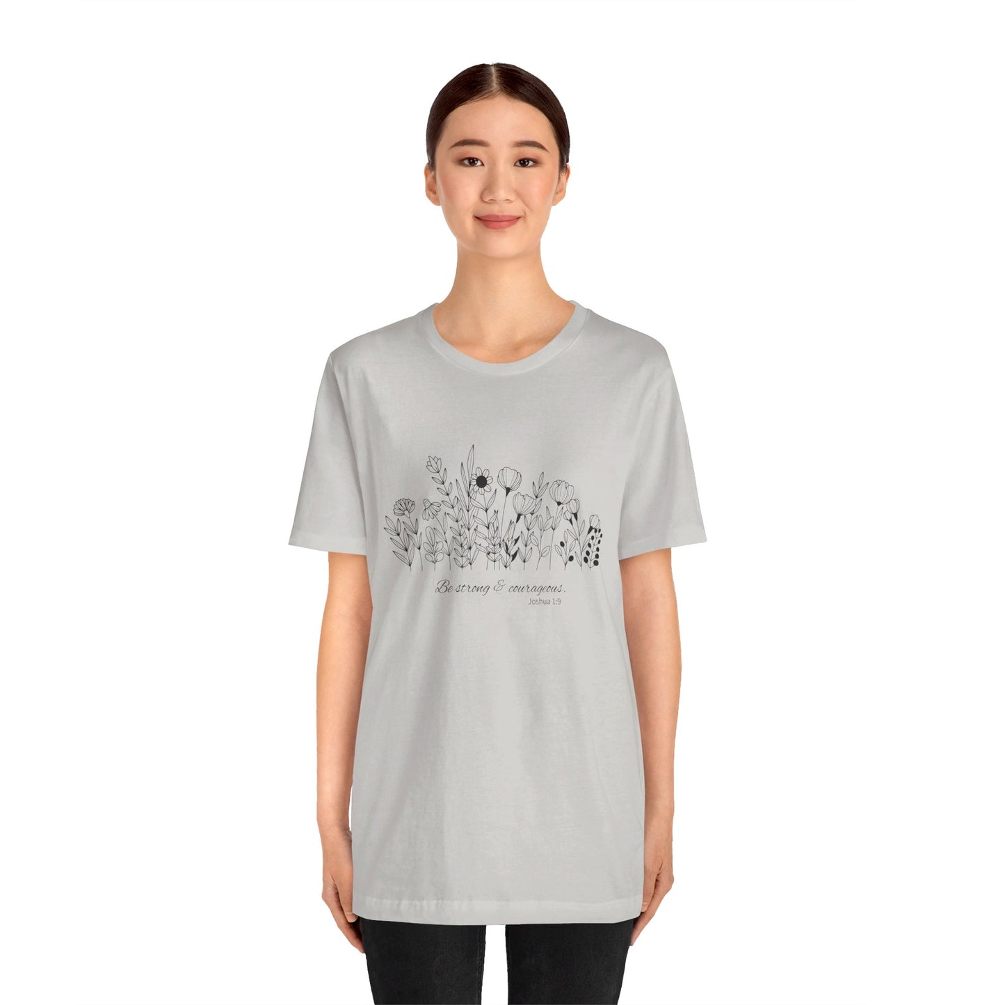 Minimalist T-Shirts, Gifts for Women, Flowers Bella Canvas, Aesthetic Tees, Floral Shirts for Women, Wild Flowers Graphic Tees Unisex