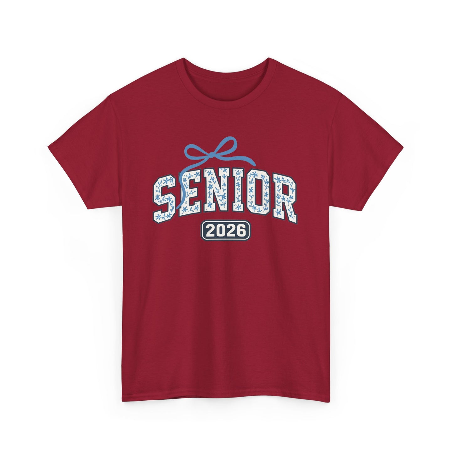 Senior 2026 Unisex Heavy Cotton Tee, Graduation Shirt, Class of 2026, Trendy Tee, School Spirit Wear, Gift for Seniors
