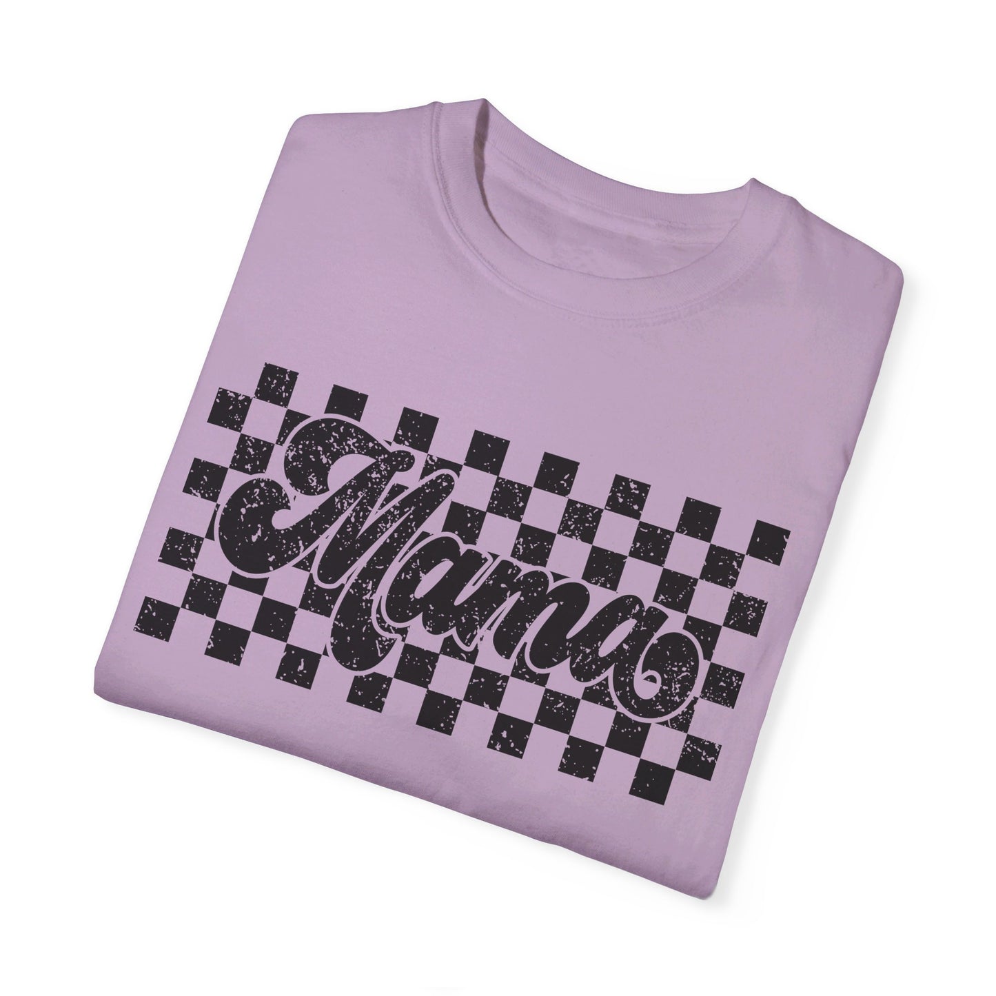 Mama Checkered Comfort Color T-Shirt