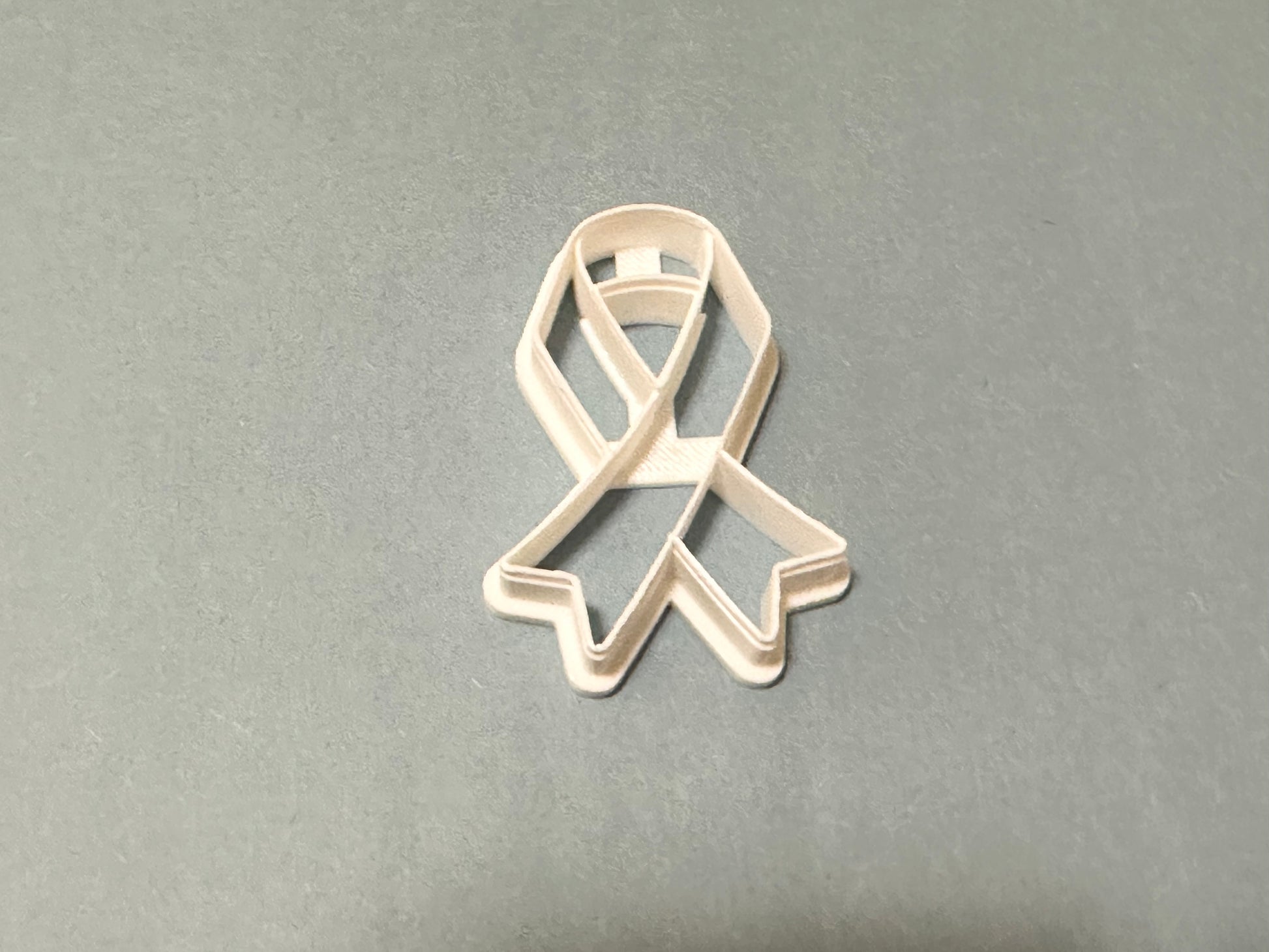 Cancer awareness cookie cutter with stamp